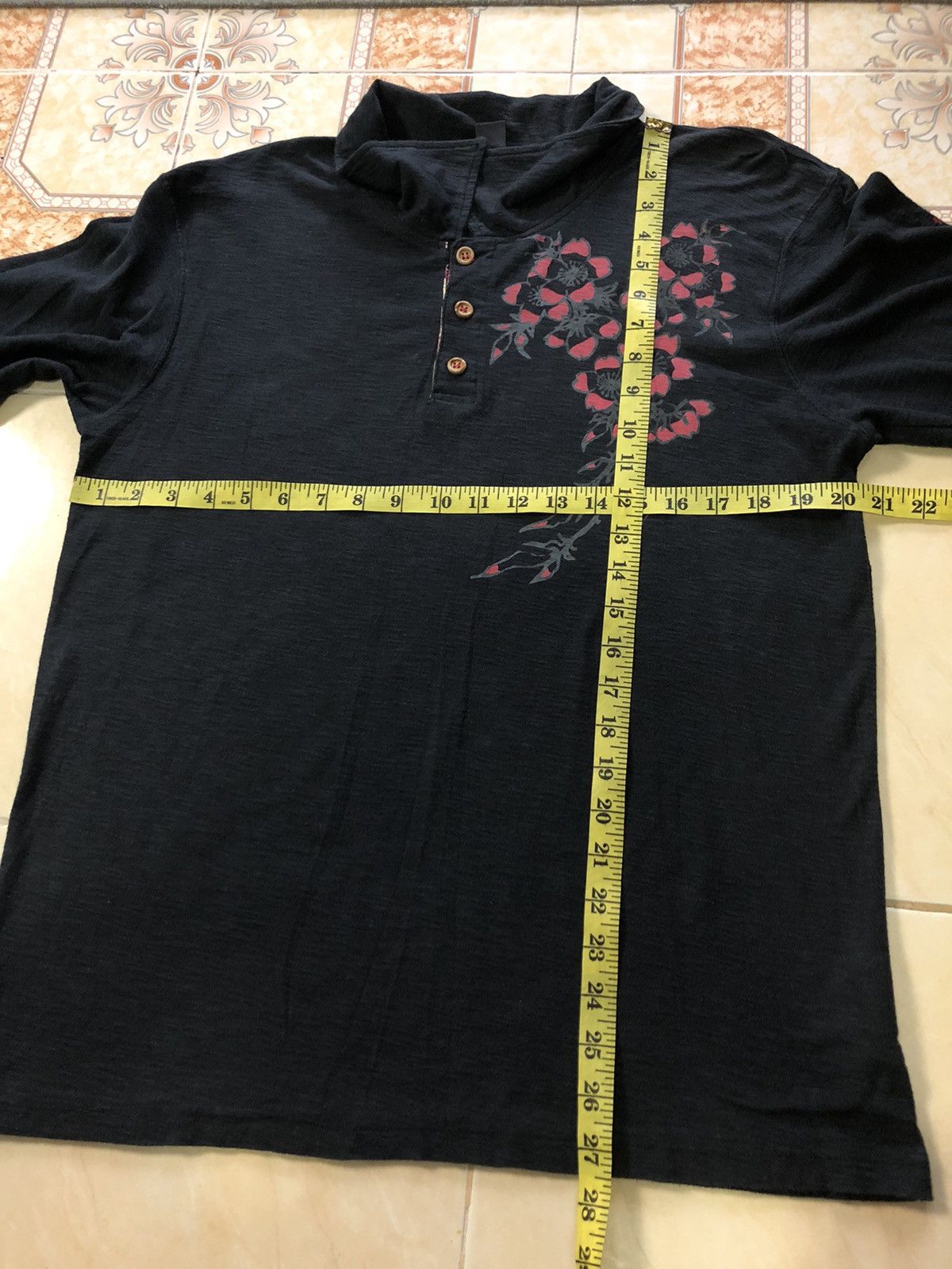 Japanese Brand × Vintage VINTAGE JAPANESE SUKAJAN KOI FISH YAKUZA GANG POLO SHIRT Size US M / EU 48-50 / 2 - 8 Thumbnail