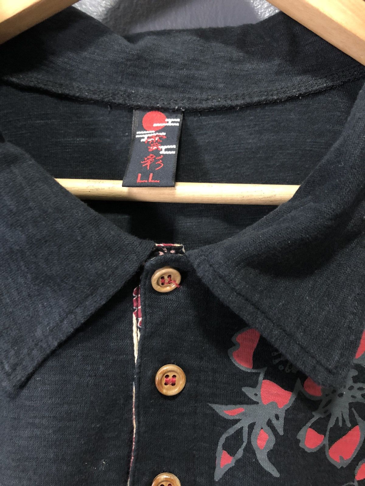Japanese Brand × Vintage VINTAGE JAPANESE SUKAJAN KOI FISH YAKUZA GANG POLO SHIRT Size US M / EU 48-50 / 2 - 5 Thumbnail