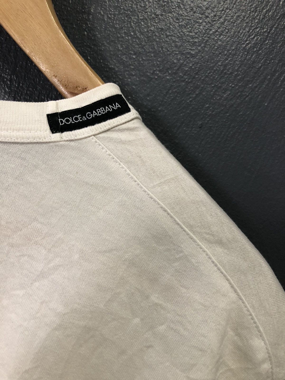 Dolce & Gabbana × Vintage VINTAGE DOLCE & GABBANA V NECK PLAIN SHIRT Size US S / EU 44-46 / 1 - 6 Thumbnail