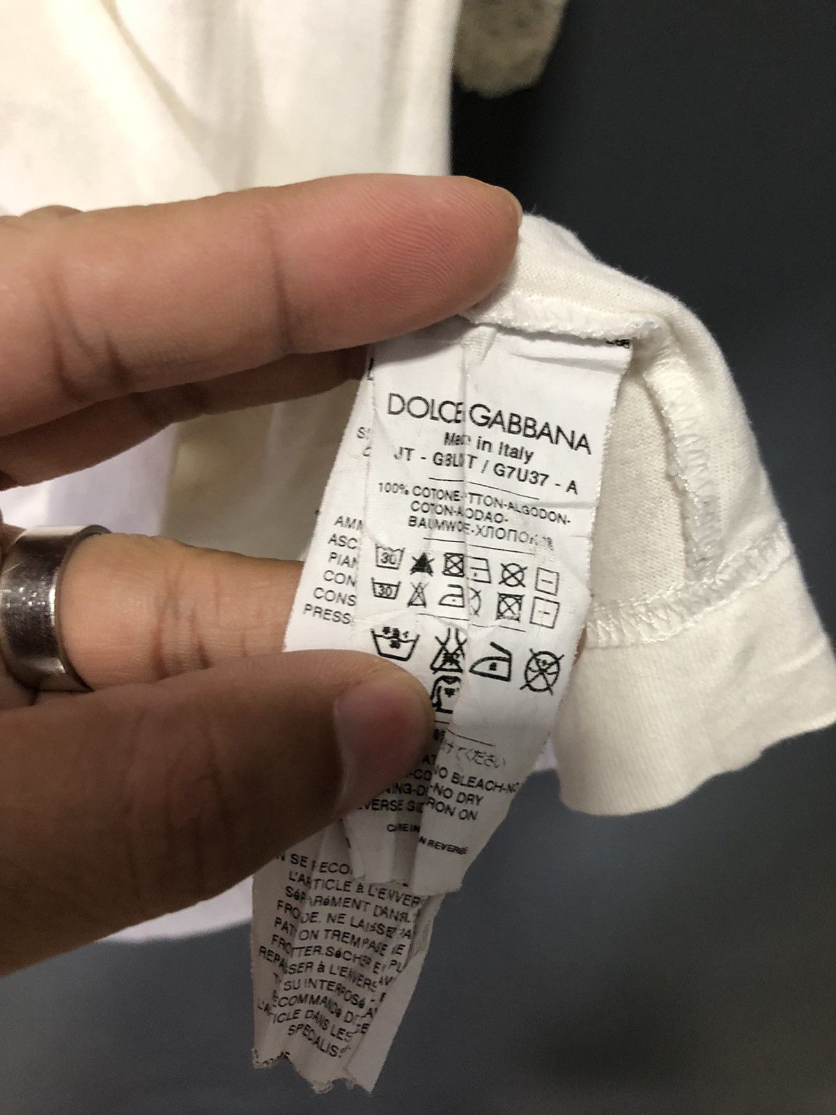 Dolce & Gabbana × Vintage VINTAGE DOLCE & GABBANA V NECK PLAIN SHIRT Size US S / EU 44-46 / 1 - 3 Thumbnail