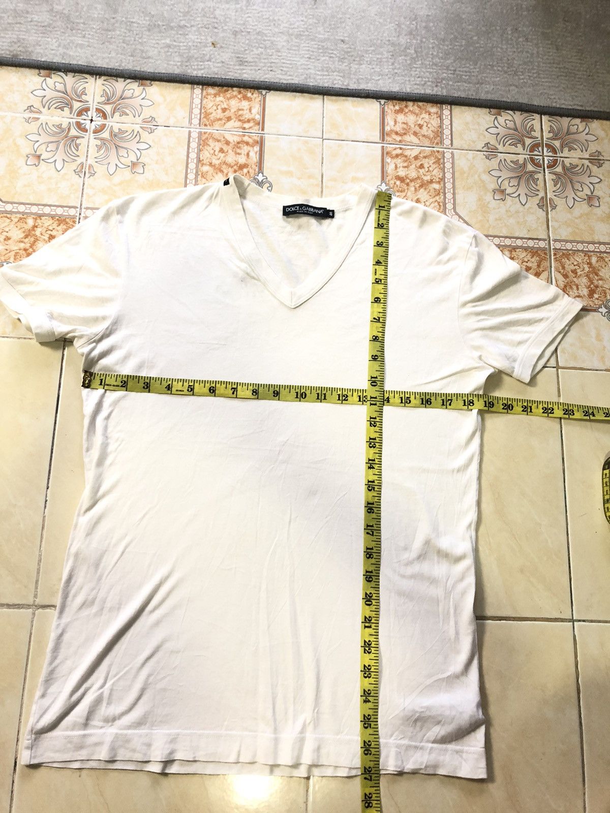 Dolce & Gabbana × Vintage VINTAGE DOLCE & GABBANA V NECK PLAIN SHIRT Size US S / EU 44-46 / 1 - 7 Thumbnail