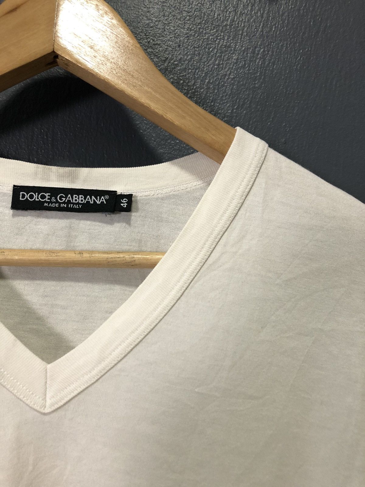 Dolce & Gabbana × Vintage VINTAGE DOLCE & GABBANA V NECK PLAIN SHIRT Size US S / EU 44-46 / 1 - 2 Thumbnail