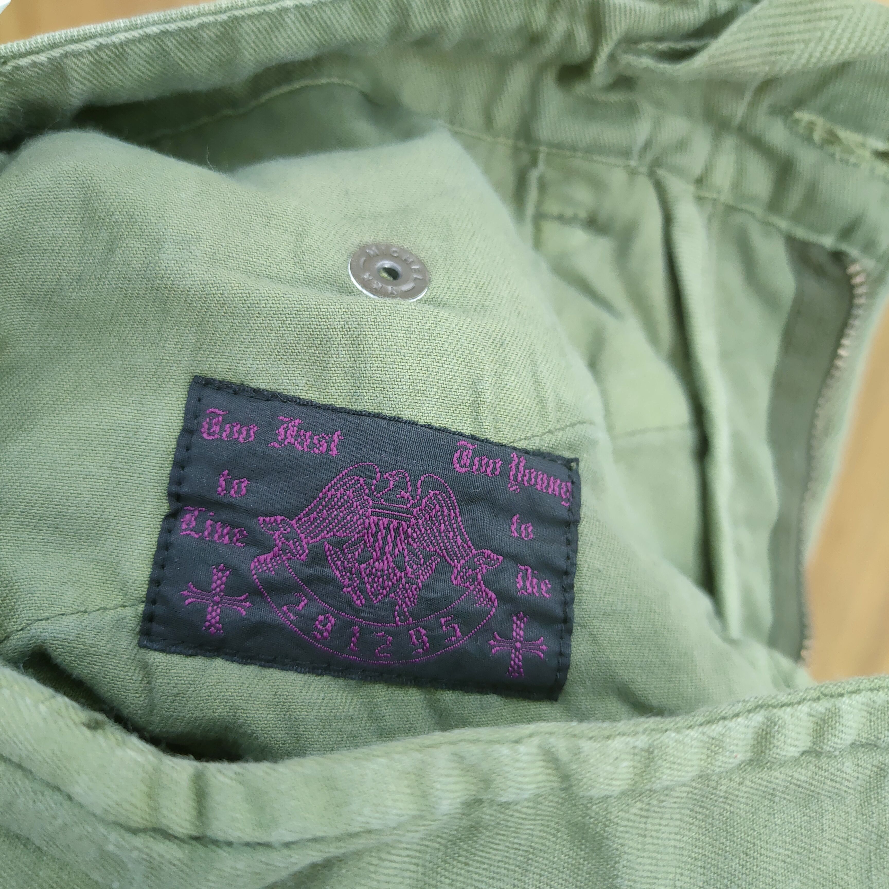 Japanese Brand RUSTY 💥 290125 HOMME GREEN FADED CARGO PANTS Size US 30 / EU 46 - 12 Thumbnail