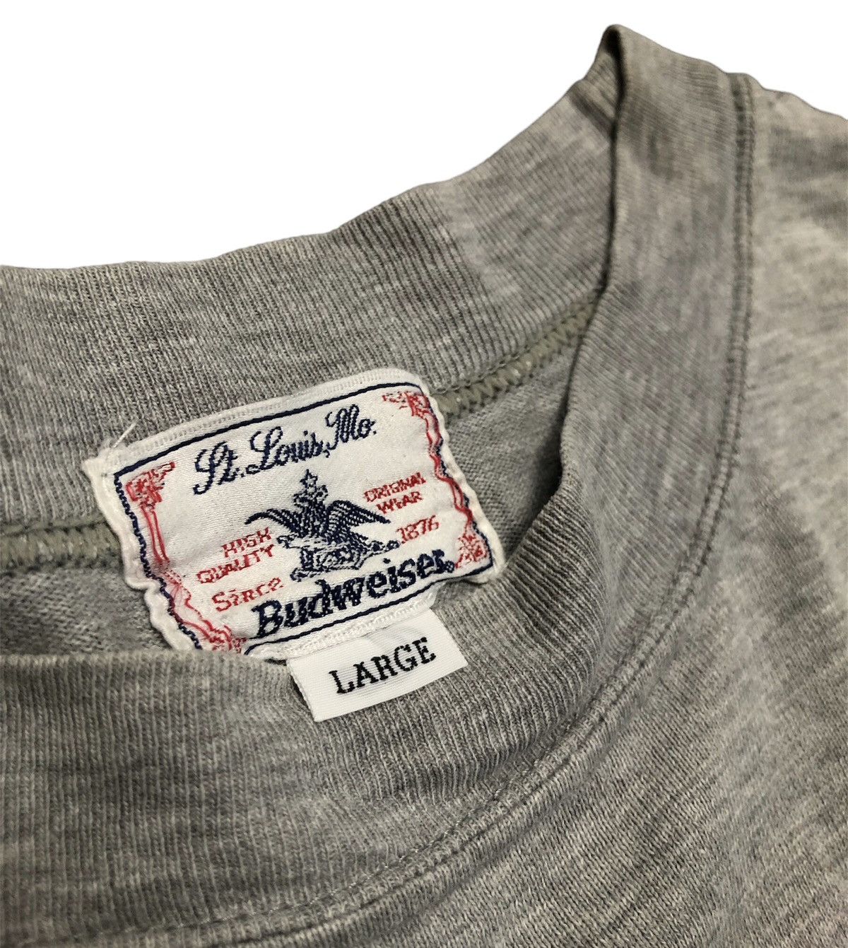 Budweiser × Vintage Vintage Budweiser King Of Beers Long Sleeve Size US L / EU 52-54 / 3 - 7 Thumbnail