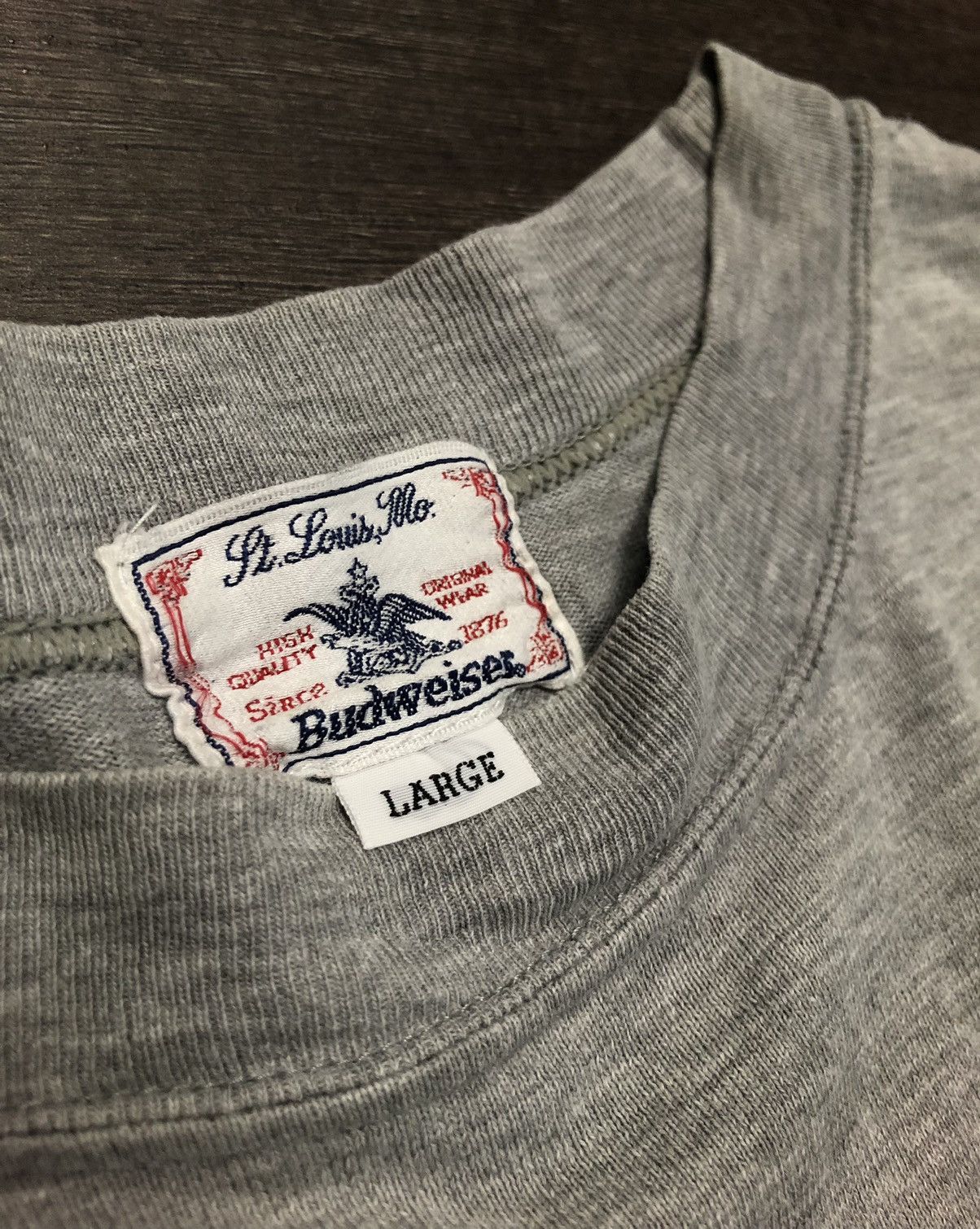 Budweiser × Vintage Vintage Budweiser King Of Beers Long Sleeve Size US L / EU 52-54 / 3 - 15 Thumbnail