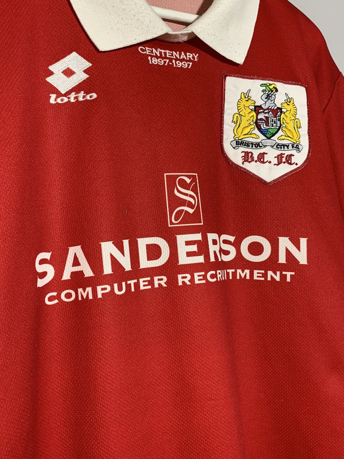 Bristol City 1996/97 Lotto Vintage Y2k Football Shirt