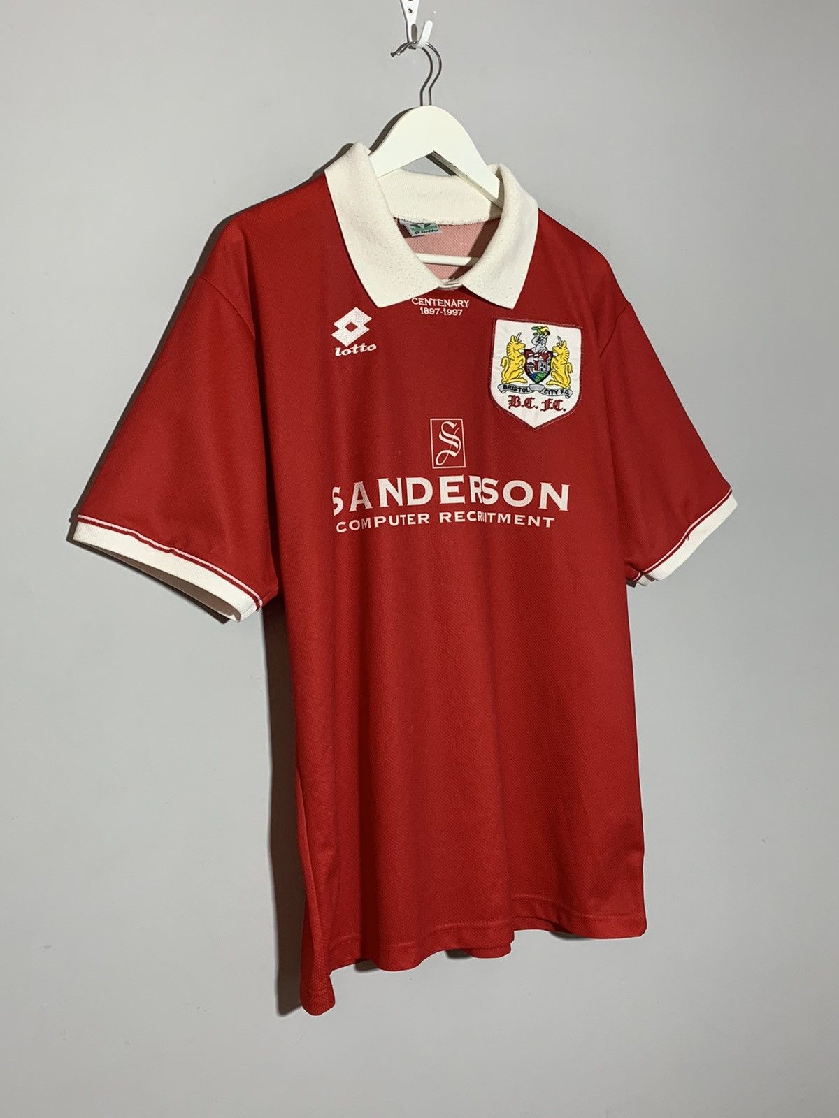 Bristol City 1996/97 Lotto Vintage Y2k Football Shirt
