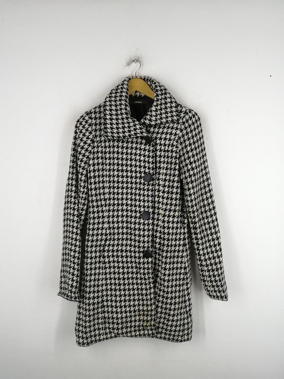 Japanese Brand Navana Black & White Long Coat Size US S / EU 44-46 / 1 - 1 Thumbnail