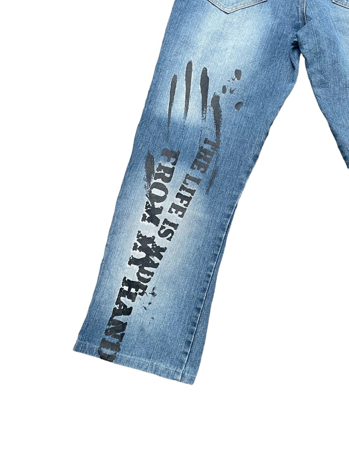 Japanese Brand Sex Pot Revenge Distresed Painted Denim Size US 32 / EU 48 - 9 Thumbnail