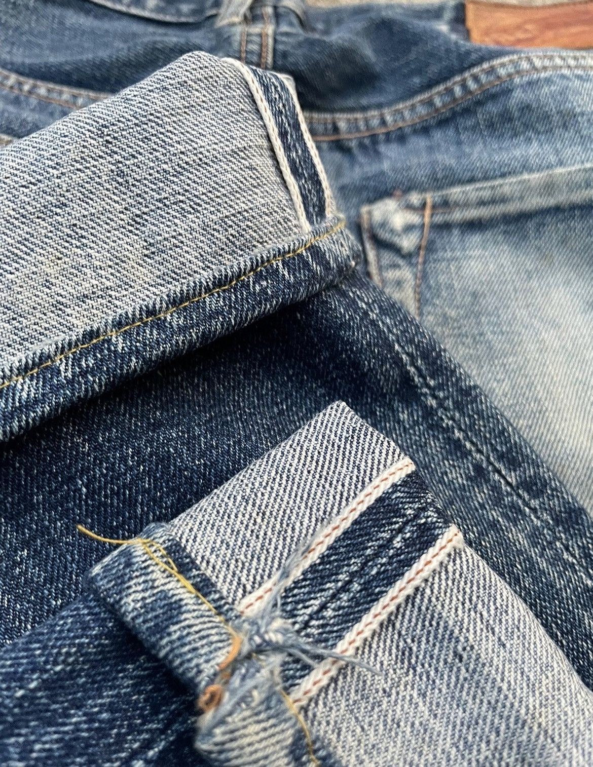 Denime × Vintage Vintage Denime Orizzonti Selvedge Distresed & Rework Size US 29 - 14 Thumbnail