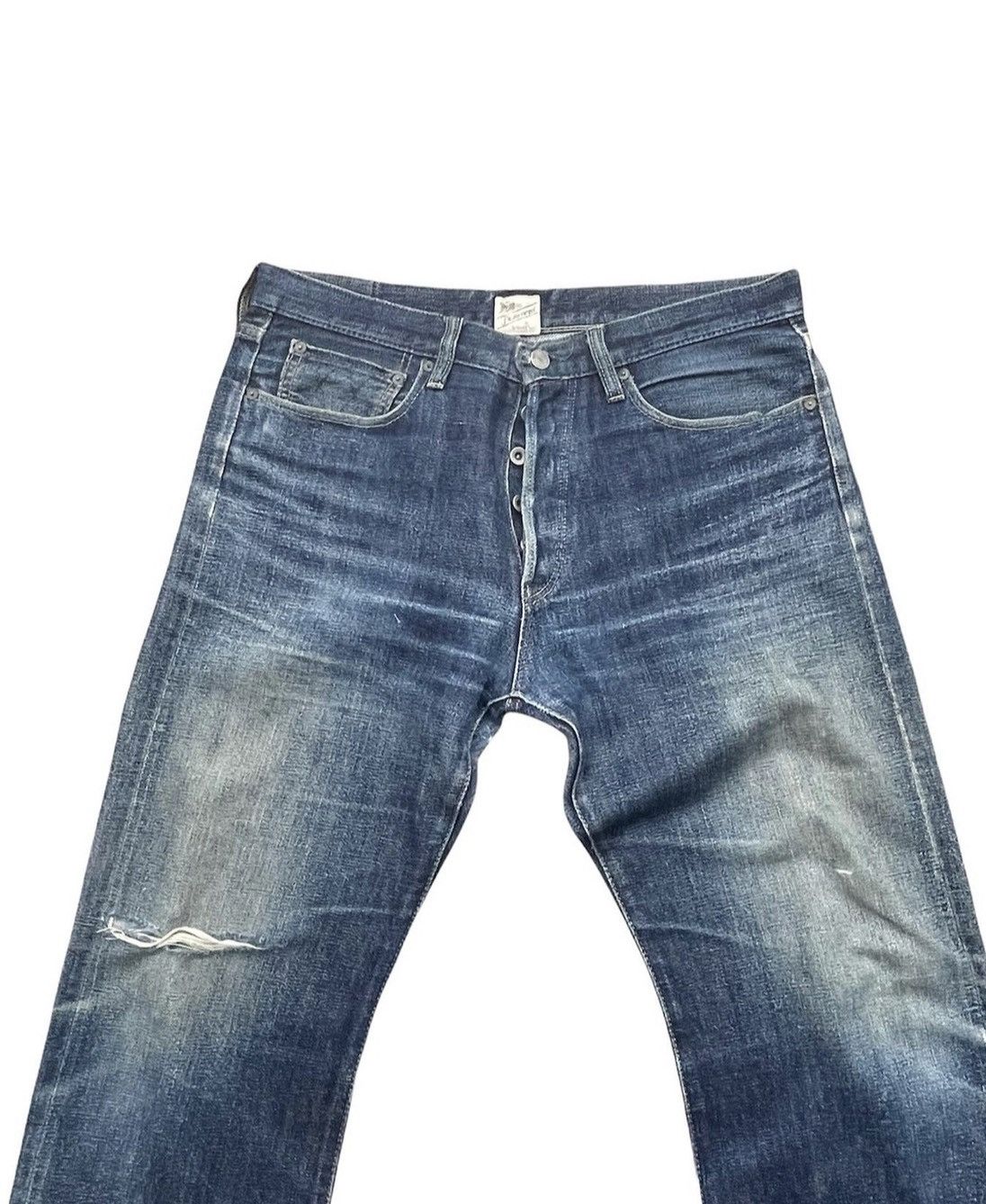 Schott Schott Perfecto Vintage Aging Selvedge Distressed Denim Size US 35 - 3 Thumbnail