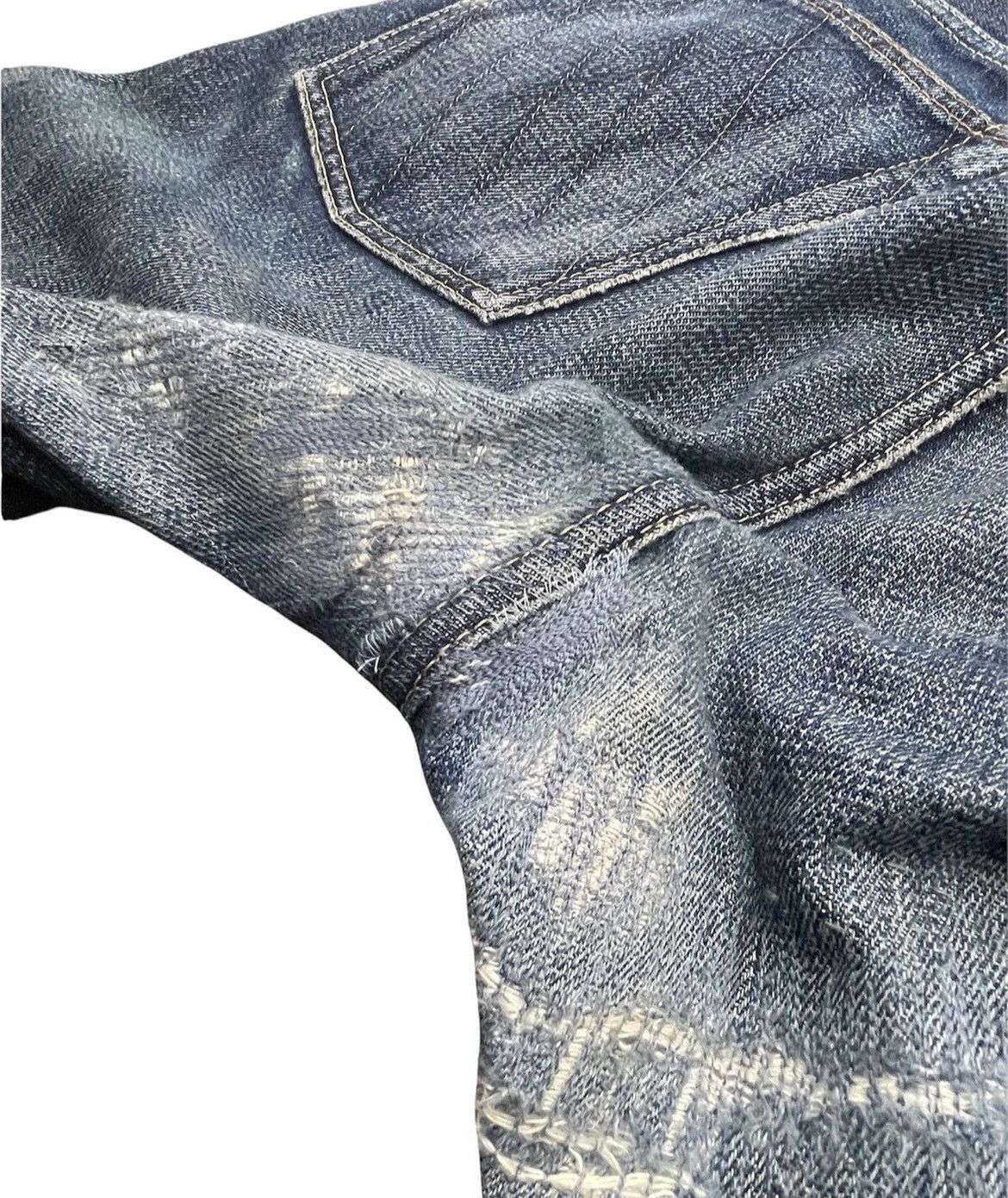 Schott Schott Perfecto Vintage Aging Selvedge Distressed Denim Size US 35 - 7 Thumbnail