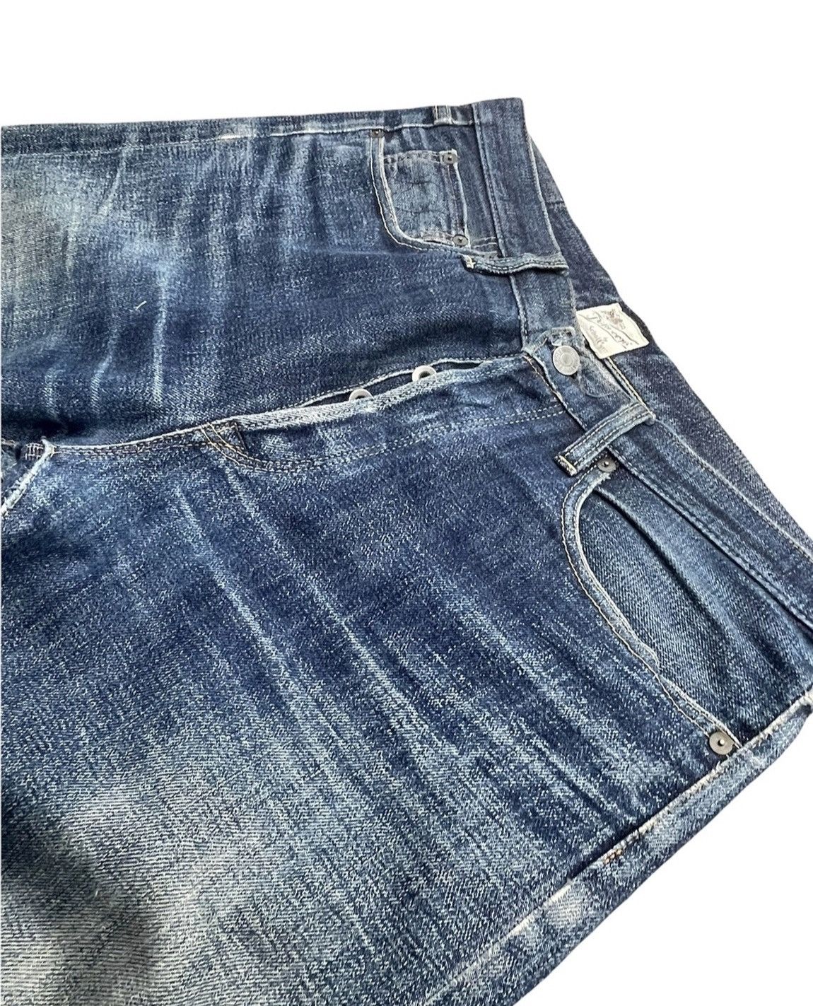 Schott Schott Perfecto Vintage Aging Selvedge Distressed Denim Size US 35 - 12 Thumbnail