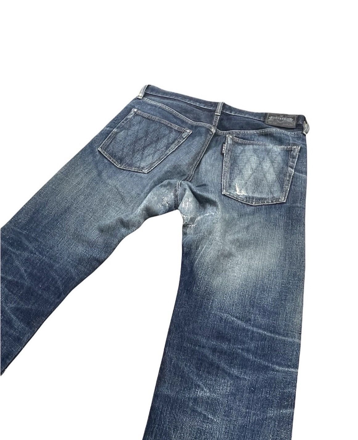 Schott Schott Perfecto Vintage Aging Selvedge Distressed Denim Size US 35 - 5 Thumbnail