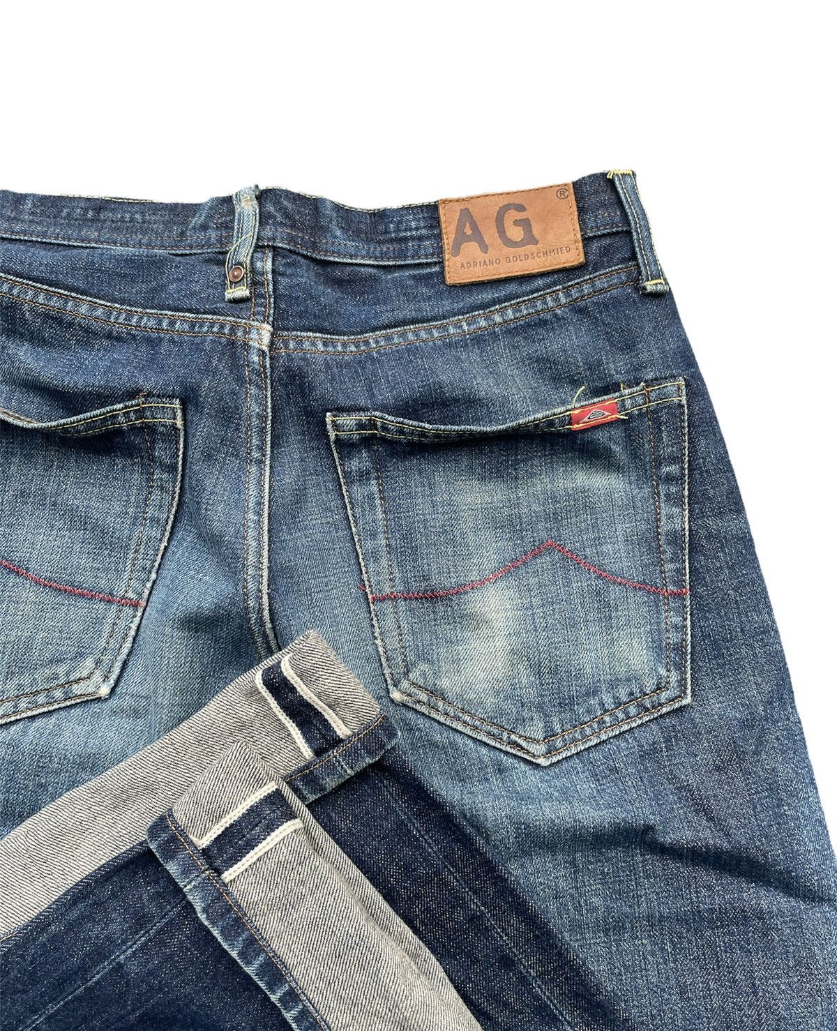 AG Adriano Goldschmied × Designer × Vintage Vintage Adriano Goldschmied Selvedge Denim Size US 31 - 13 Thumbnail