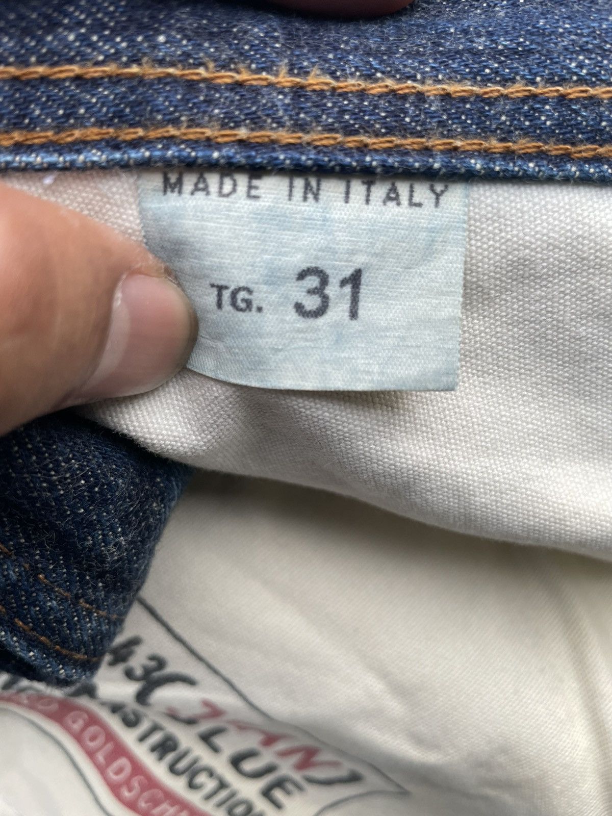 AG Adriano Goldschmied × Designer × Vintage Vintage Adriano Goldschmied Selvedge Denim Size US 31 - 16 Thumbnail