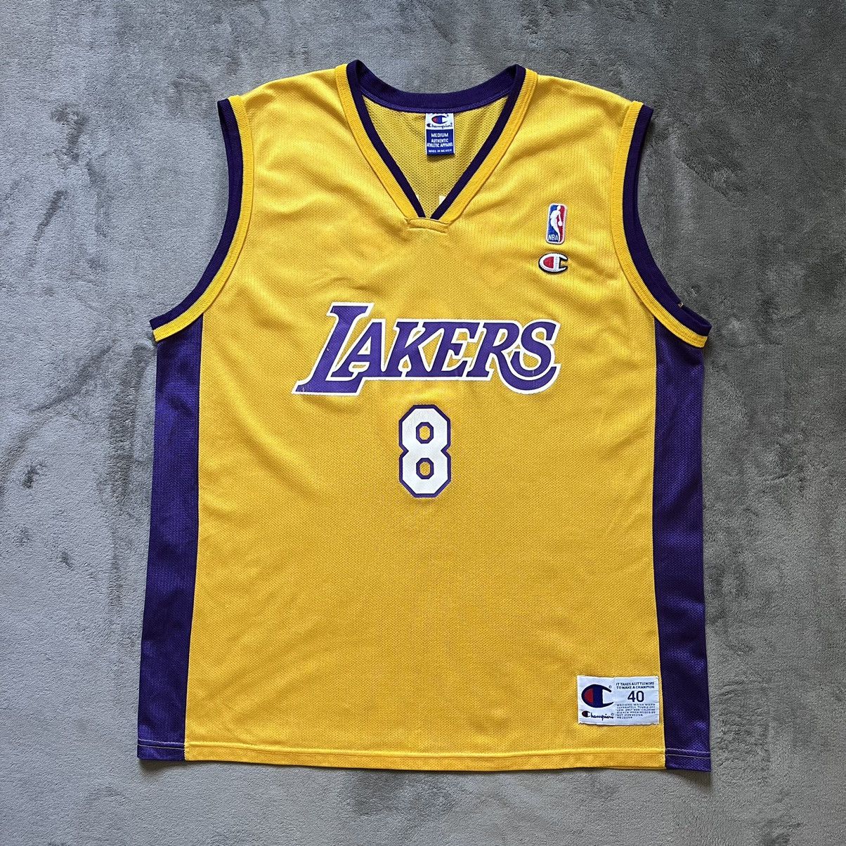 90s Y2K Reebok NBA Lakers Kobe Bryant 8 Basketball Jersey . 