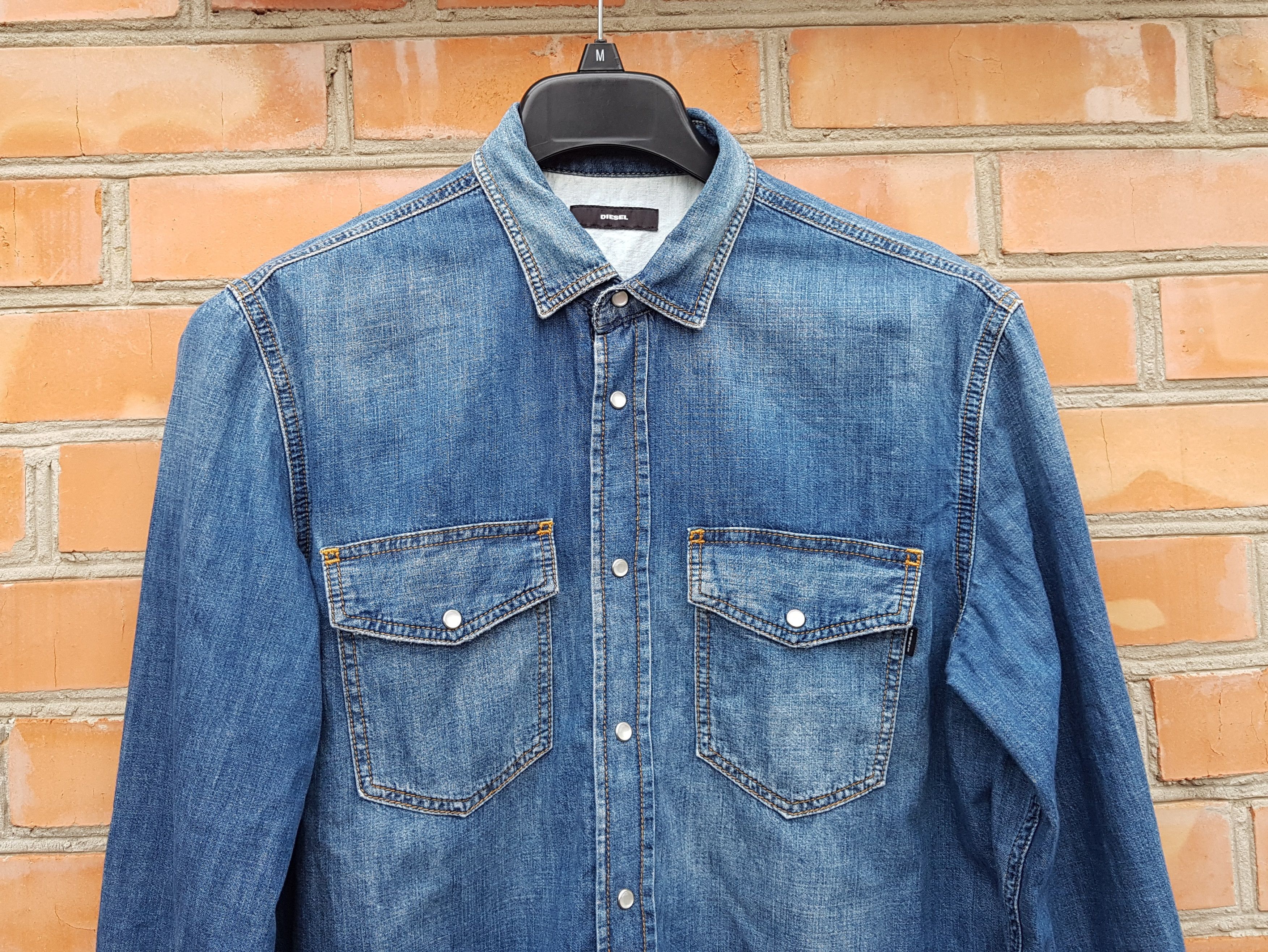 Diesel Diesel Double Denim Shirt Long Sleeve Size US M / EU 48-50 / 2 - 2 Thumbnail
