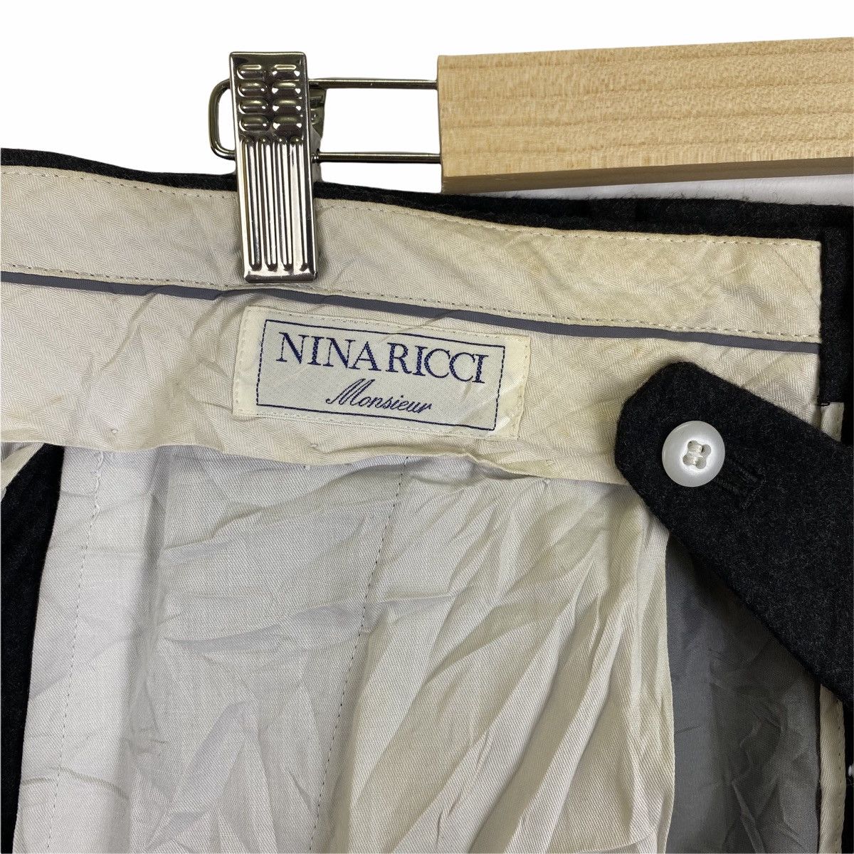 Nina Ricci Vintage NINA RICCI Monsieur Casual Designer Trouser Pant Size 33" - 8 Thumbnail