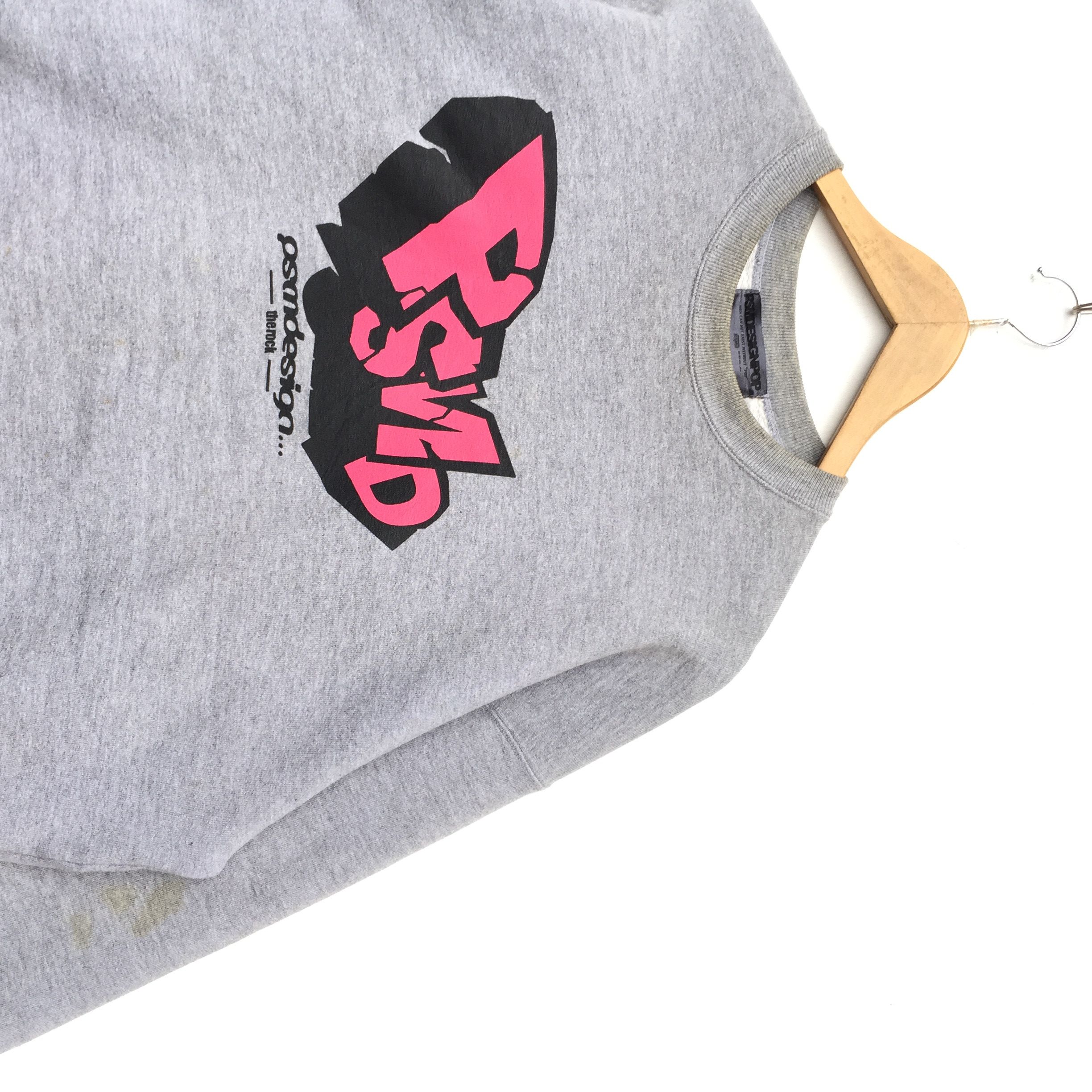 Other Vintage PSMD Design Pop Sweatshirt Logo Spell Out Size US XL / EU 56 / 4 - 2 Thumbnail