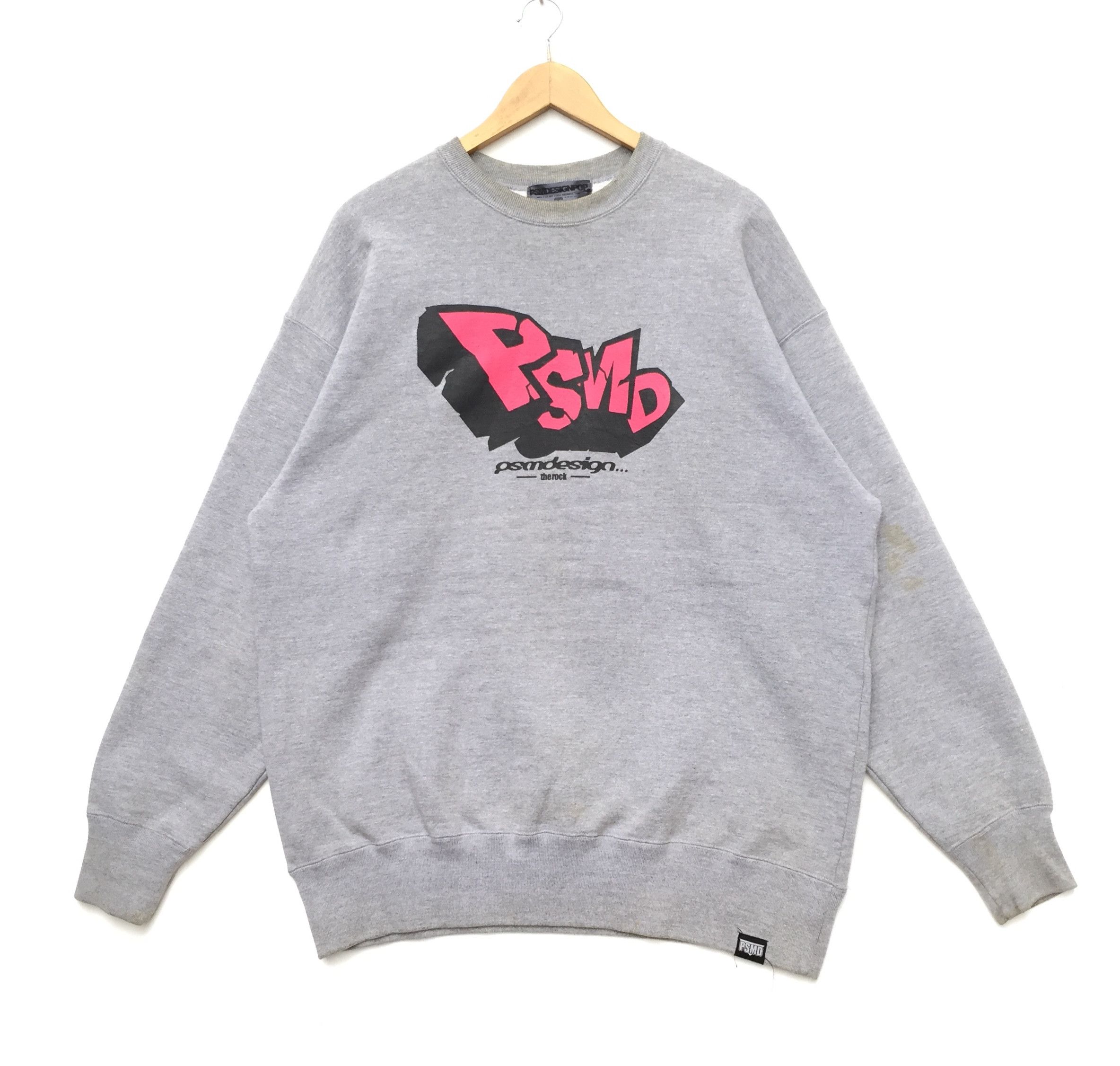 Other Vintage PSMD Design Pop Sweatshirt Logo Spell Out Size US XL / EU 56 / 4 - 1 Thumbnail