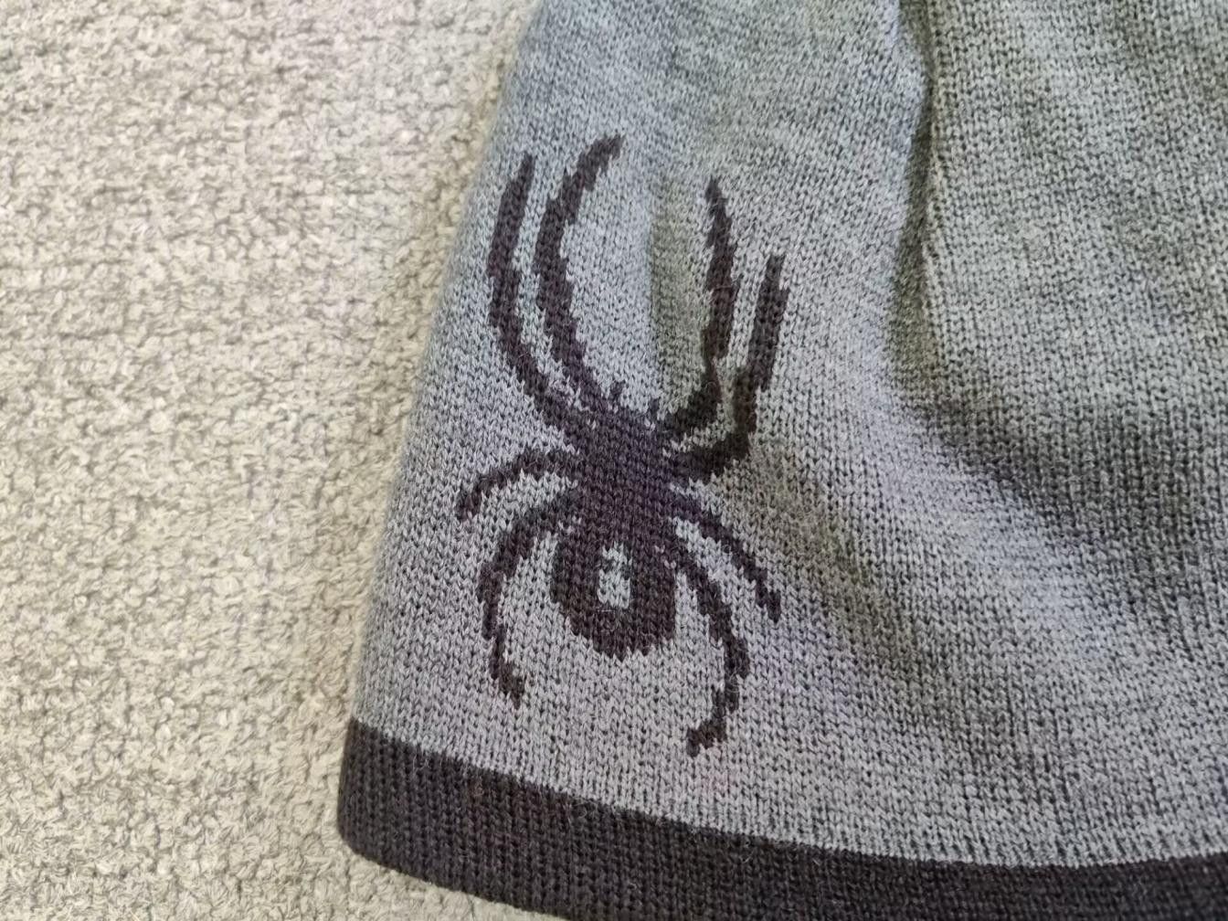 Spyder Spyder Logo Graphics Knitted Beanie Hat Grey Color Size ONE SIZE - 2 Thumbnail