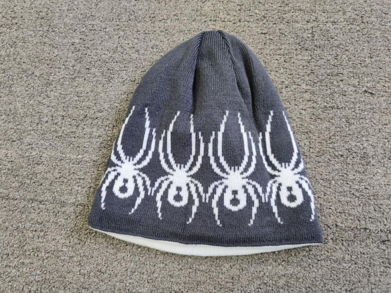Spyder Spyder Repeating Graphics Beanie Hat Grey Color Size ONE SIZE - 2 Thumbnail