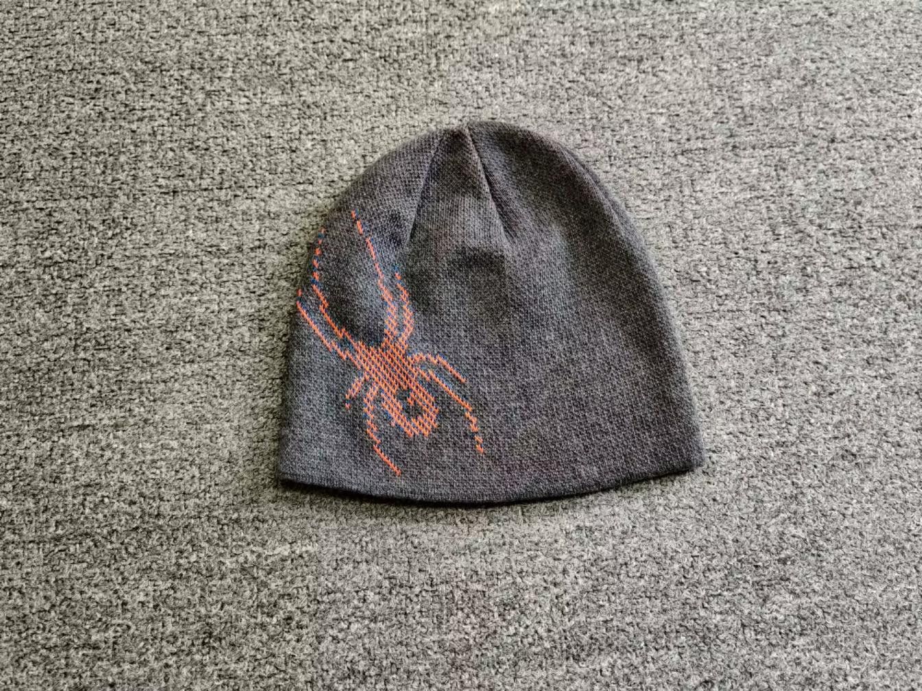 Spyder Spyder Graphics Knitted Beanie Hat Grey Color Size ONE SIZE - 1 Thumbnail