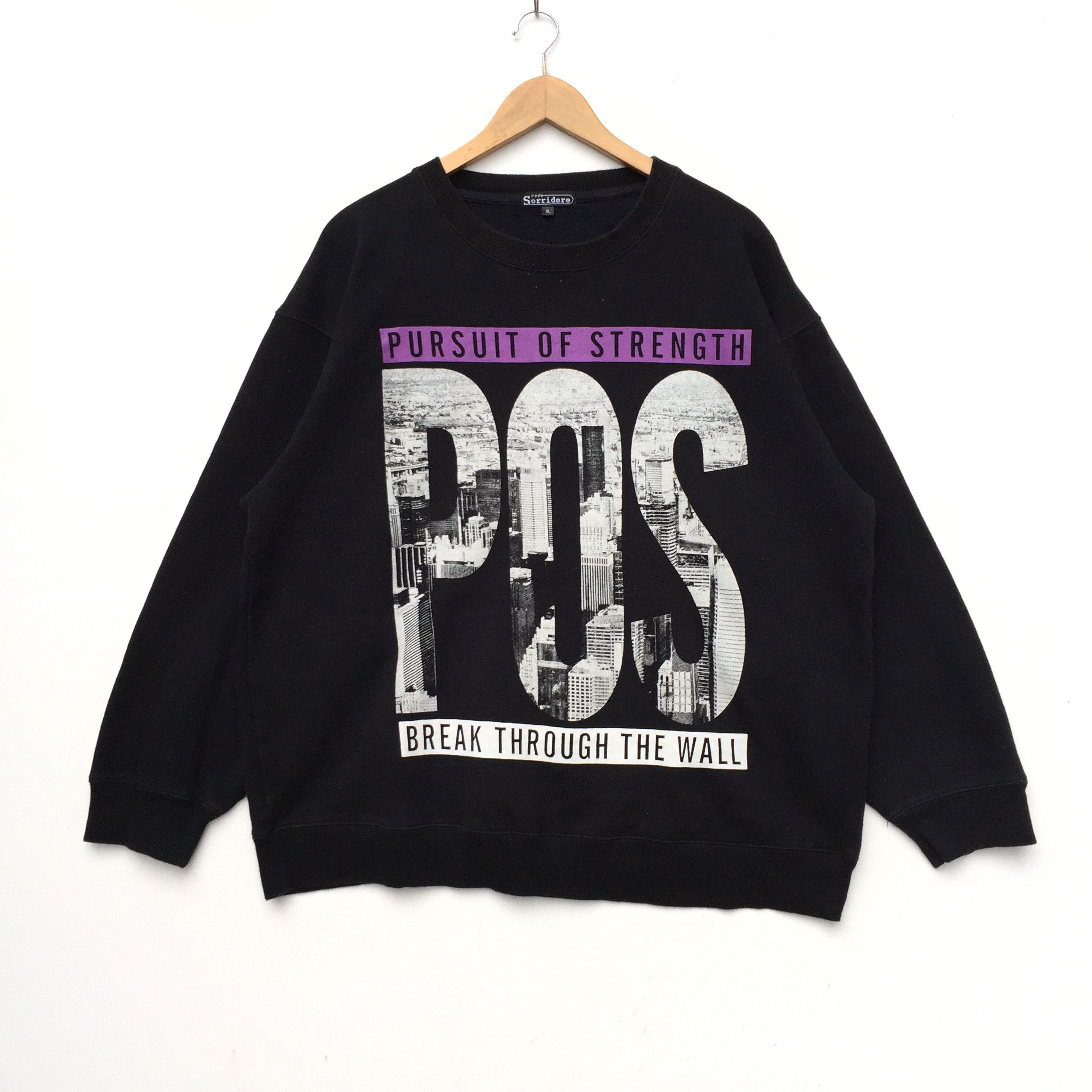 Vintage Vintage Sorridere Pursuit Of Strength Sweatshirt Logo Size US XL / EU 56 / 4 - 1 Thumbnail