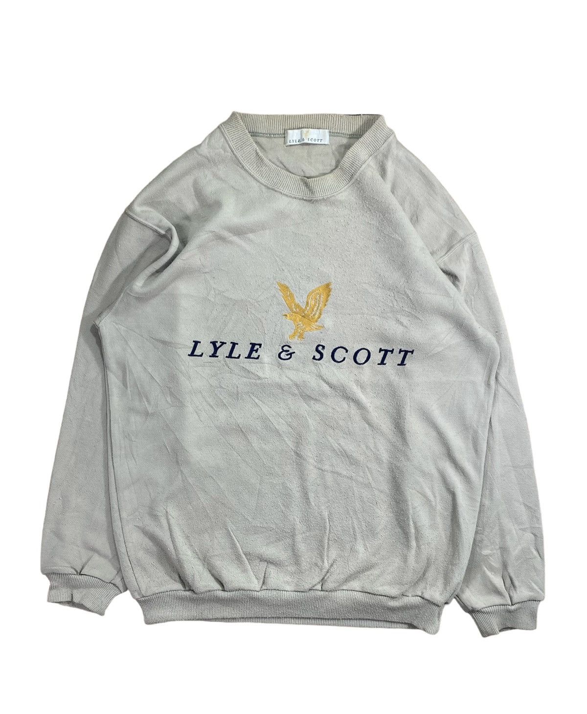 Lyle & Scott × Vintage Vintage Lyle & Scott Big Logo Sweathsirt Size M Size US M / EU 48-50 / 2 - 1 Thumbnail