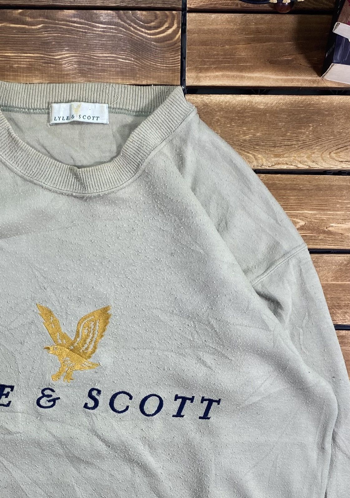Lyle & Scott × Vintage Vintage Lyle & Scott Big Logo Sweathsirt Size M Size US M / EU 48-50 / 2 - 5 Thumbnail