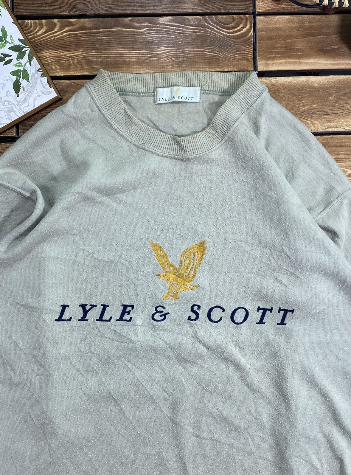 Lyle & Scott × Vintage Vintage Lyle & Scott Big Logo Sweathsirt Size M Size US M / EU 48-50 / 2 - 7 Thumbnail