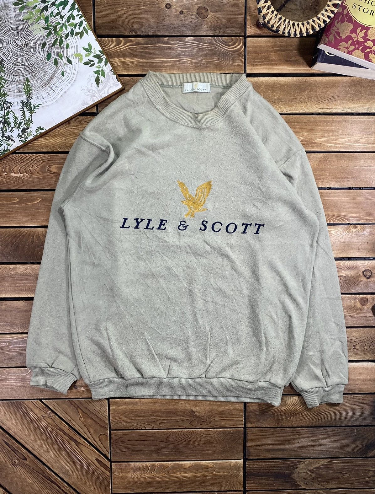 Lyle & Scott × Vintage Vintage Lyle & Scott Big Logo Sweathsirt Size M Size US M / EU 48-50 / 2 - 2 Thumbnail