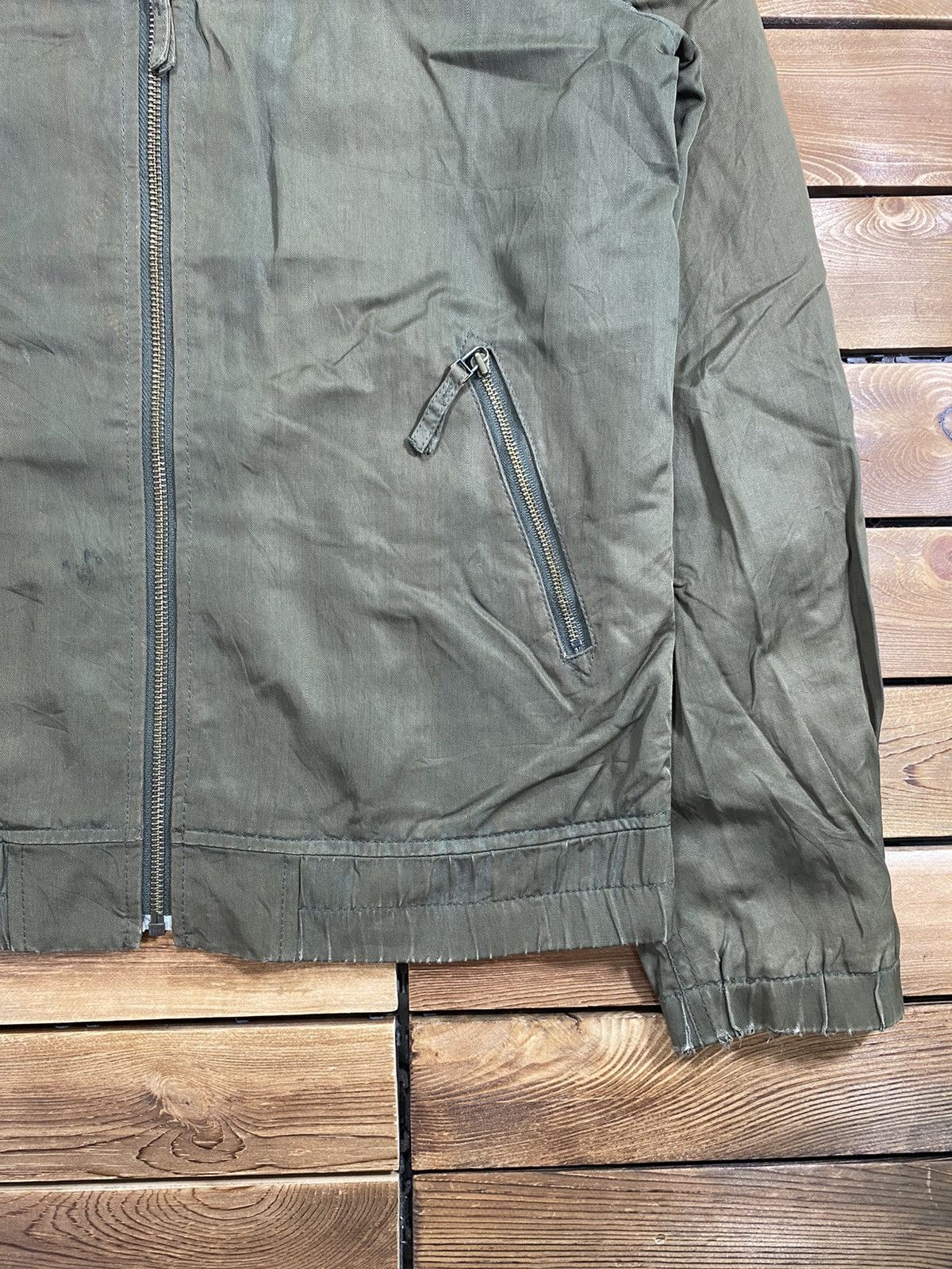 United Arrows × Vintage Vintage United Arrows With Zip Military Green Size M Size M / US 6-8 / IT 42-44 - 2 Thumbnail