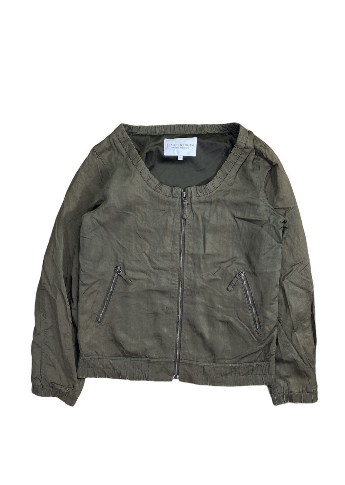 United Arrows × Vintage Vintage United Arrows With Zip Military Green Size M Size M / US 6-8 / IT 42-44 - 1 Thumbnail