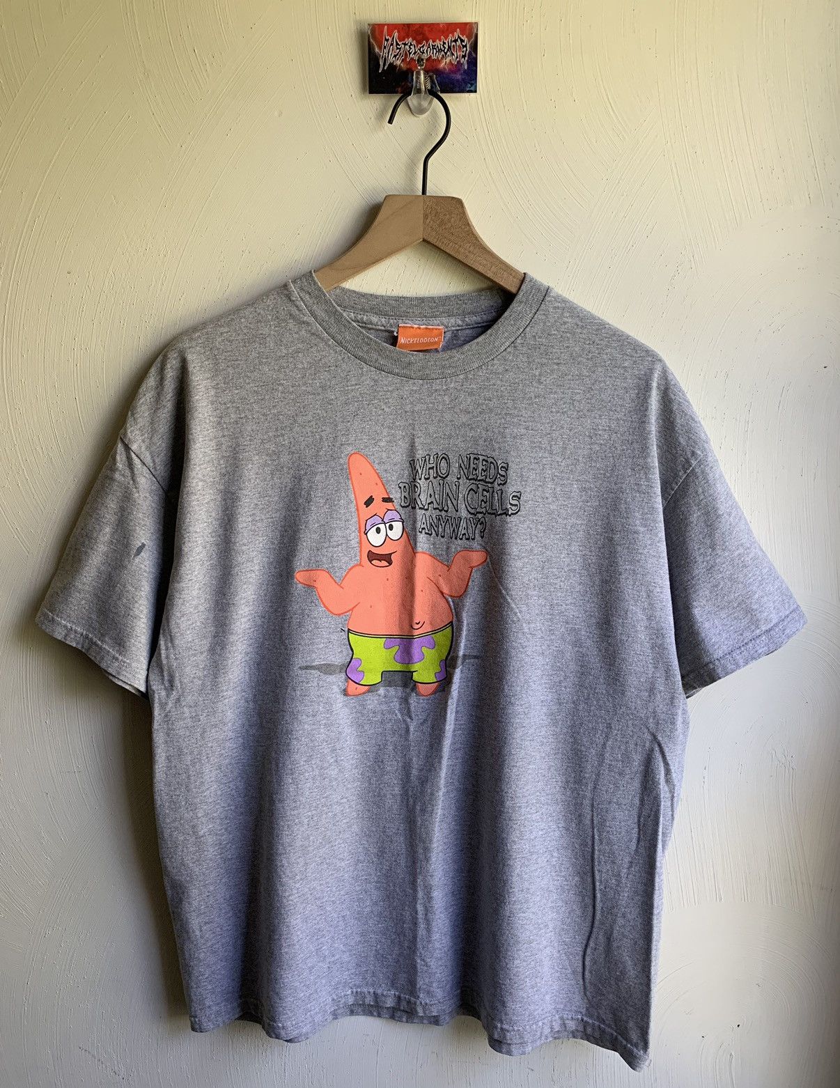Nickelodeon Vintage Y2K Nickelodeon SpongeBob Patrick Star tee Grey Size US L / EU 52-54 / 3 - 1 Thumbnail