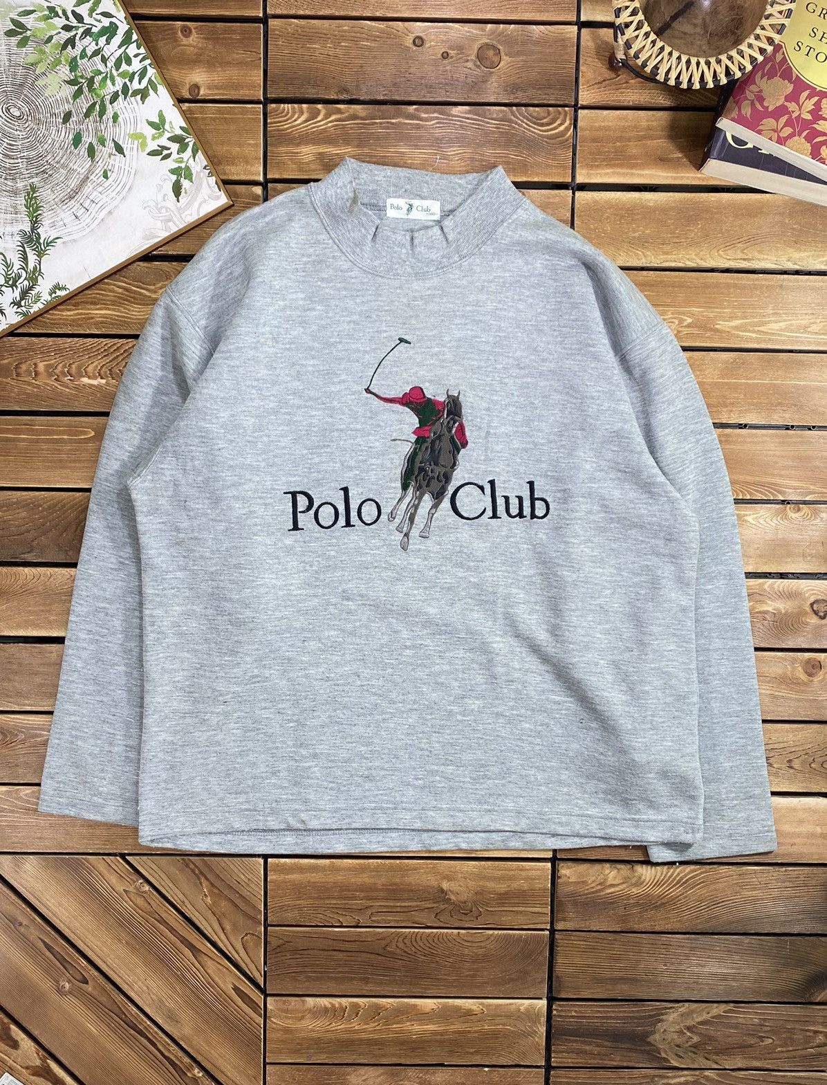 Japanese Brand × Vintage Vintage Polo Club Big Logo Size 160 Sweatshirt Fit M Size US M / EU 48-50 / 2 - 2 Thumbnail