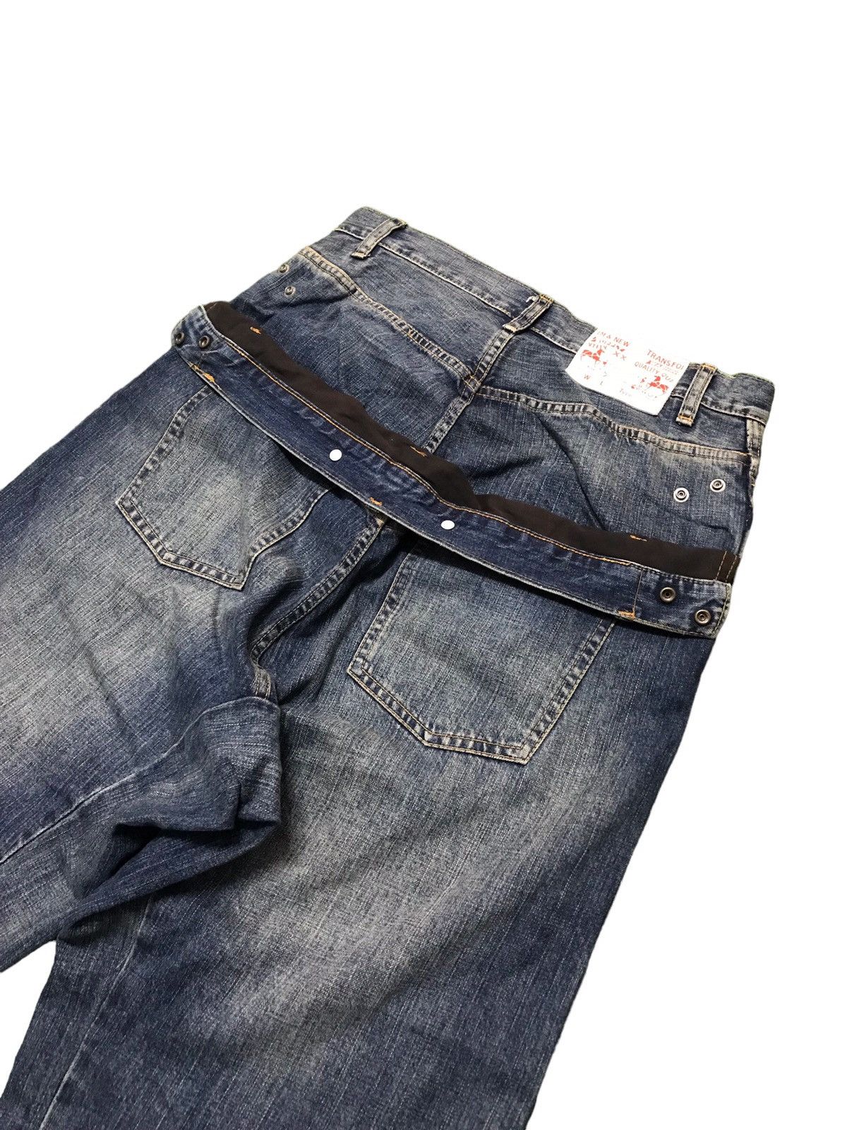 Japanese Brand RARE‼️‼️ RNA Double Waist Baggy Punk Style Jeans Size US 31 - 8 Thumbnail