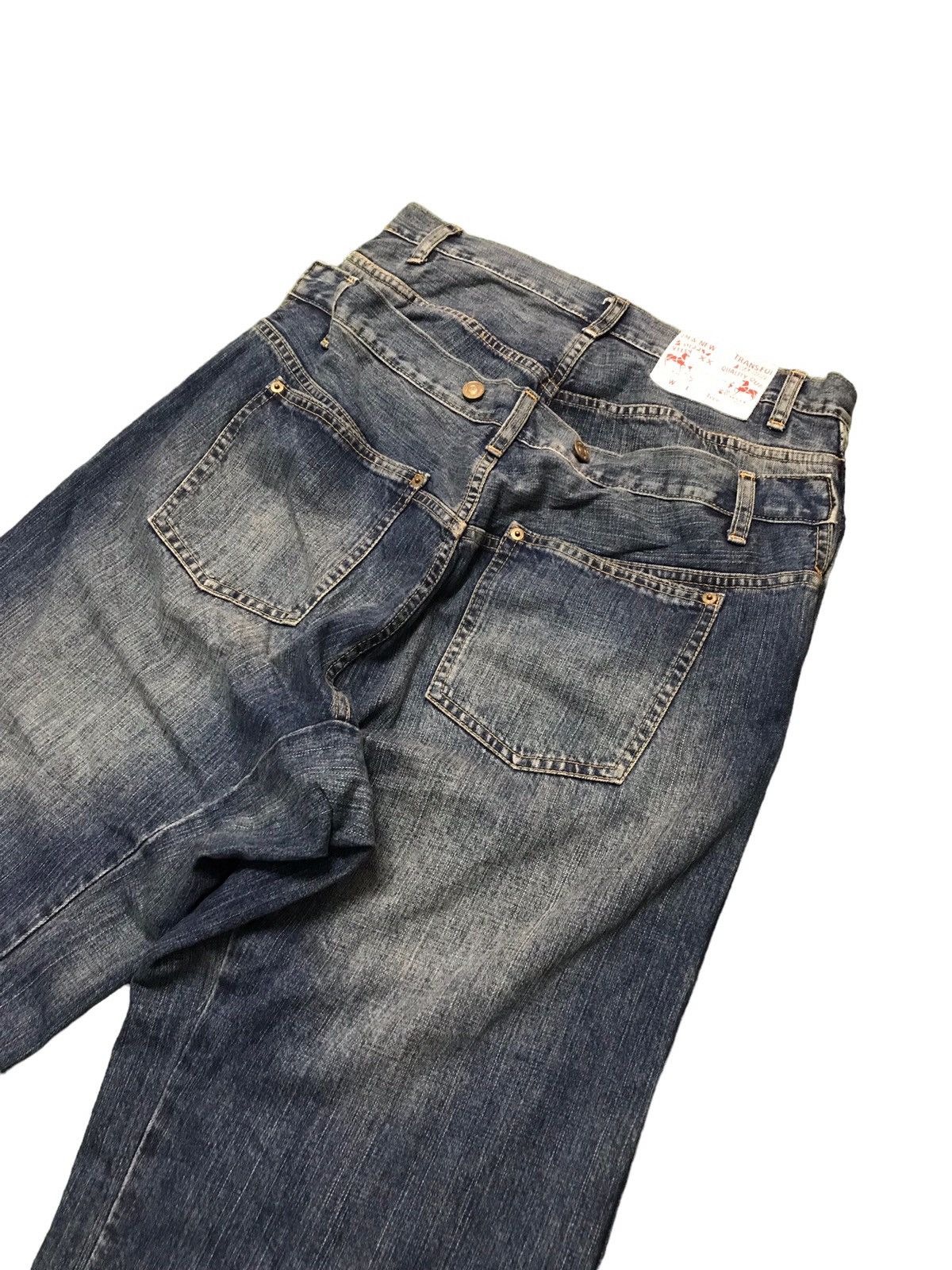 Japanese Brand RARE‼️‼️ RNA Double Waist Baggy Punk Style Jeans Size US 31 - 7 Thumbnail