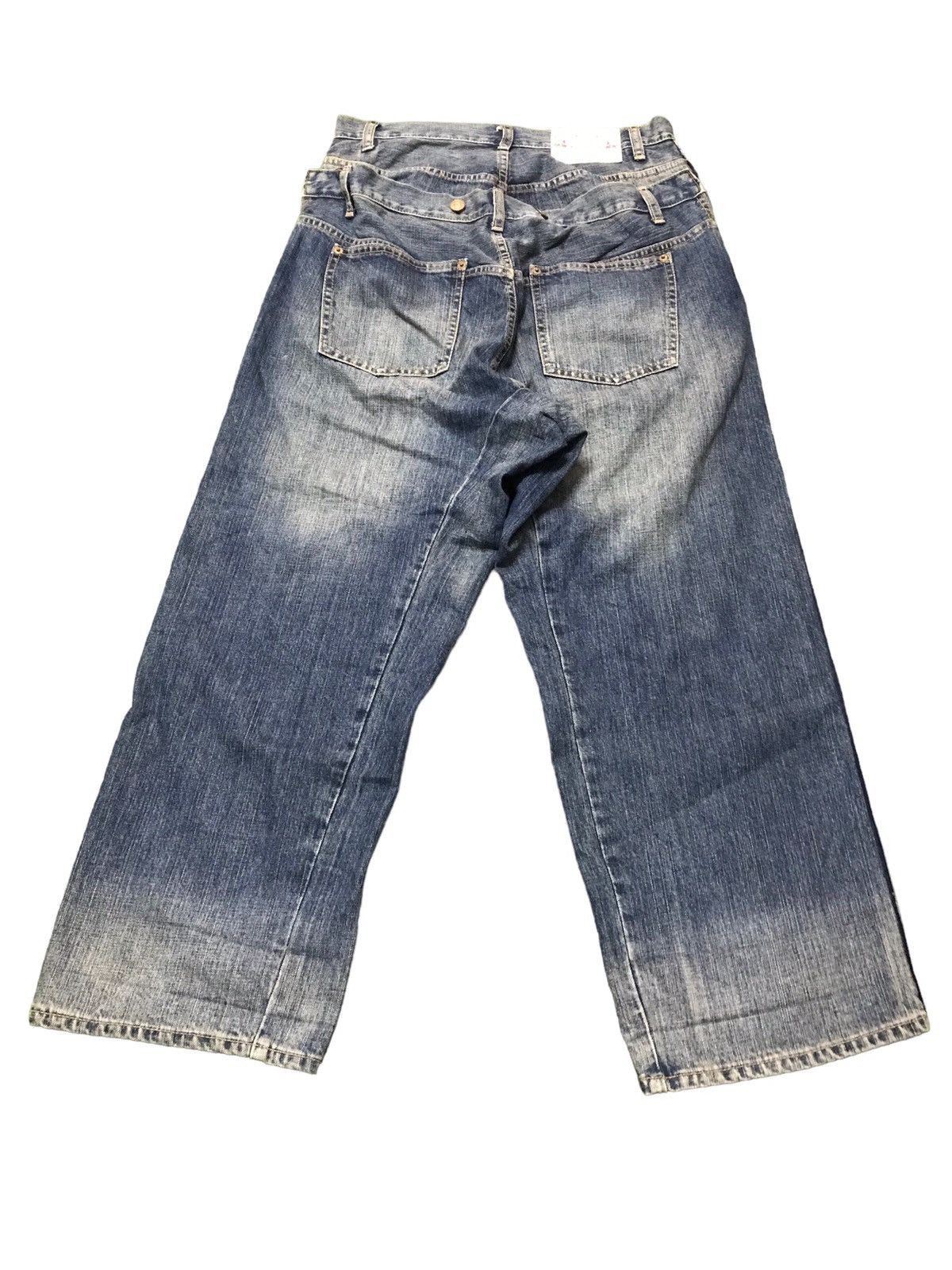 Japanese Brand RARE‼️‼️ RNA Double Waist Baggy Punk Style Jeans Size US 31 - 11 Thumbnail