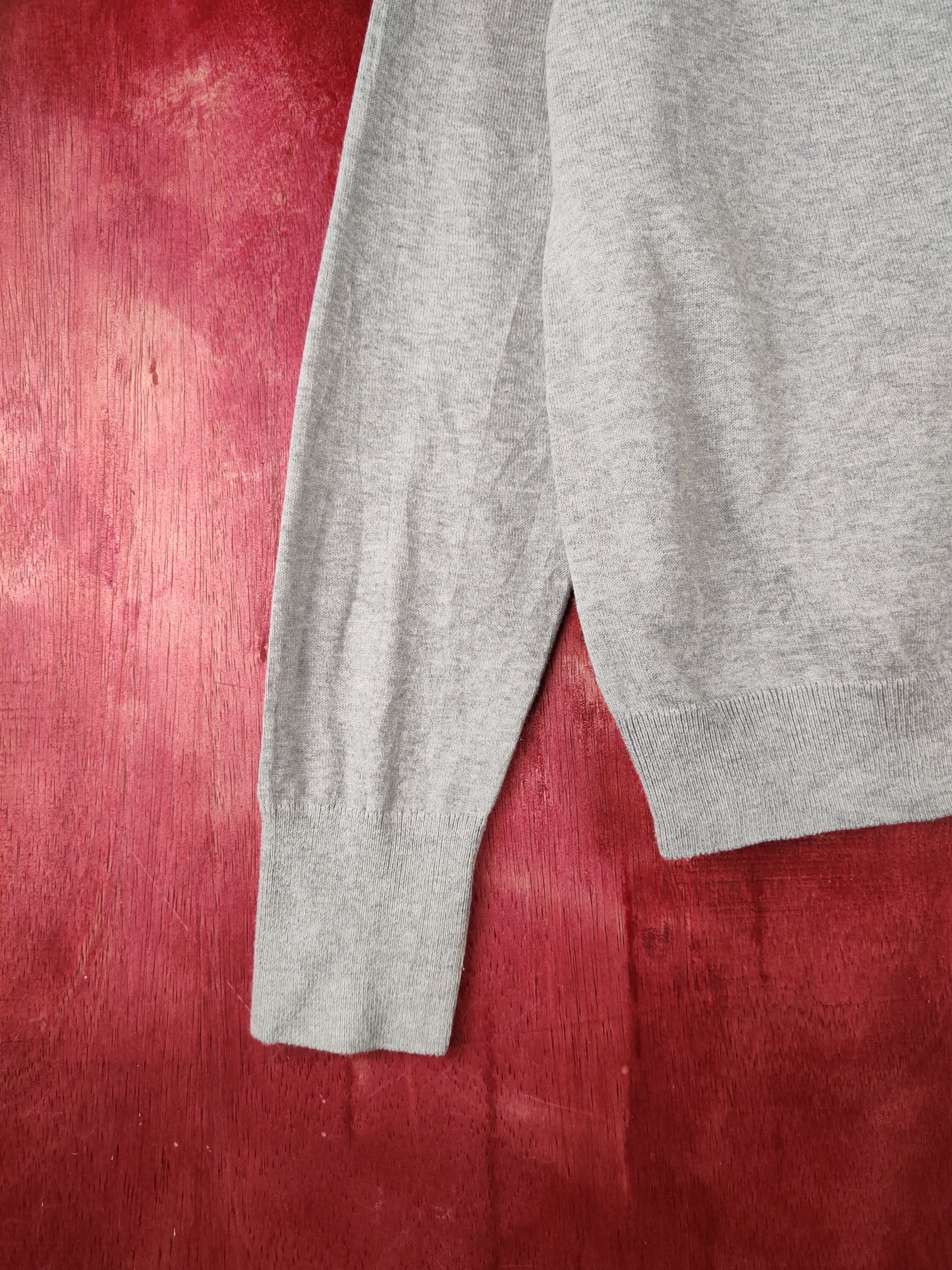 Japanese Brand × Uniqlo Uniqlo Gray Knitwear Cardigan thin japan vintage #S1233 Size L / US 10 / IT 46 - 4 Thumbnail
