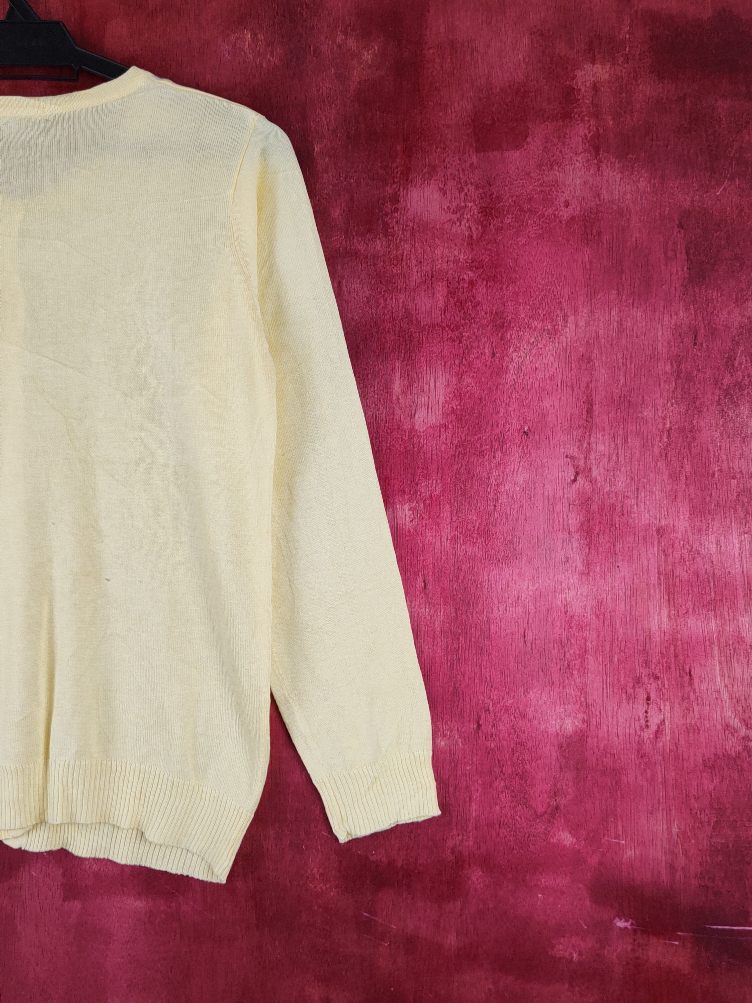 Japanese Brand Glacier Yellow Knitwear Cardigan thin japan vintage #S1223 Size M / US 6-8 / IT 42-44 - 9 Thumbnail