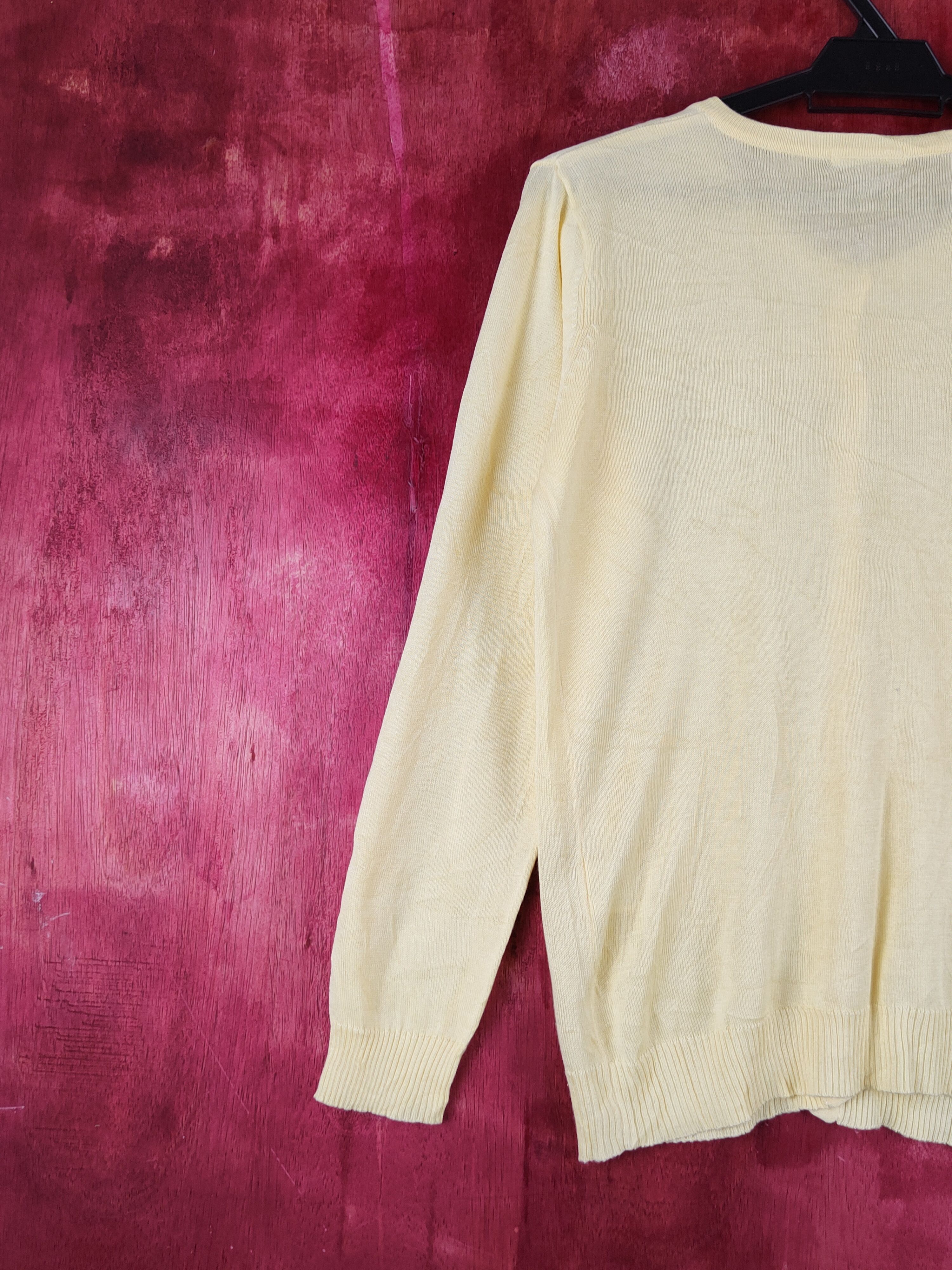 Japanese Brand Glacier Yellow Knitwear Cardigan thin japan vintage #S1223 Size M / US 6-8 / IT 42-44 - 8 Thumbnail