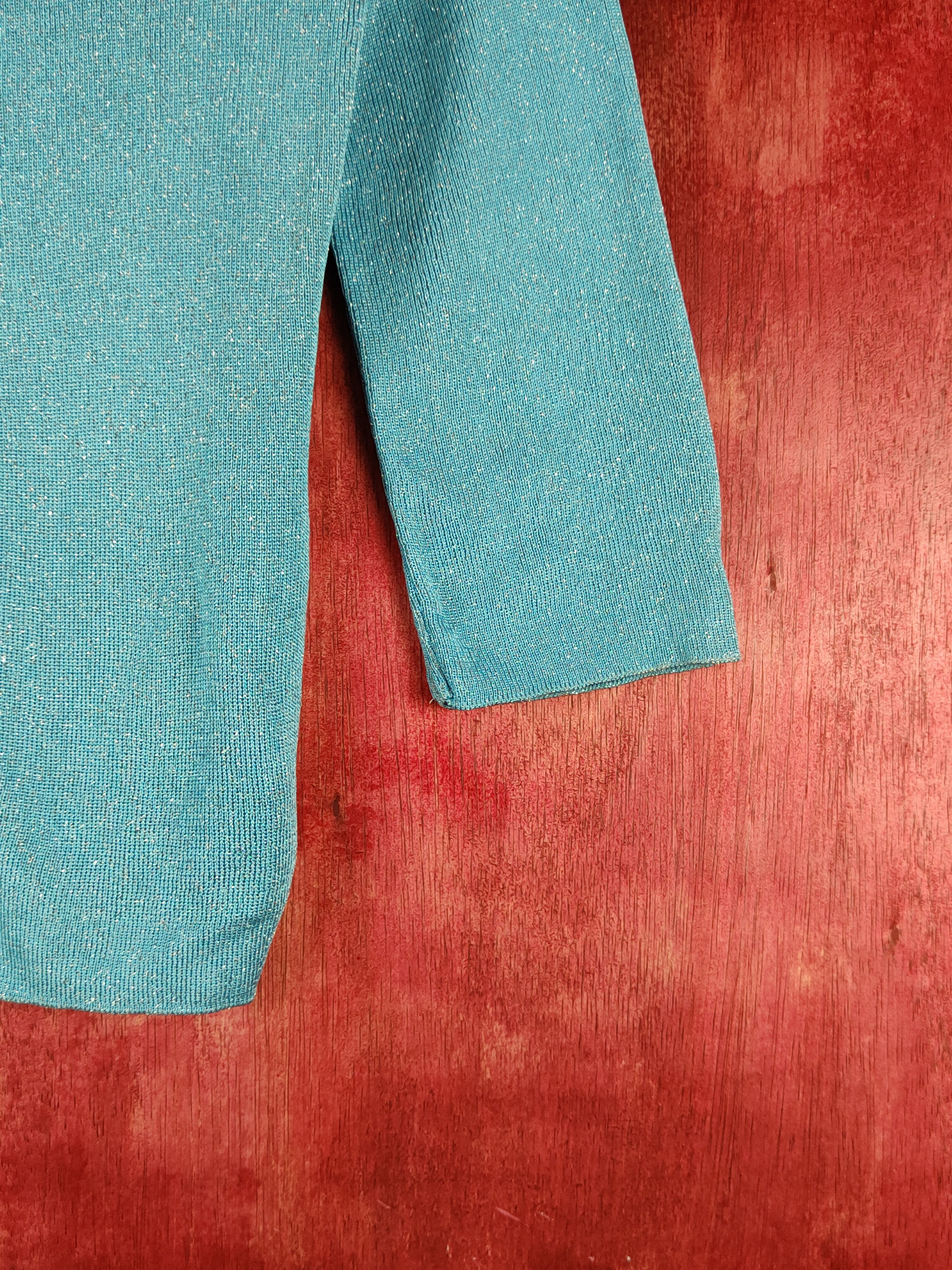 Japanese Brand Coup de Chance Light Blue Knitwear Cardigan #S1221 Size XS / US 0-2 / IT 36-38 - 7 Thumbnail