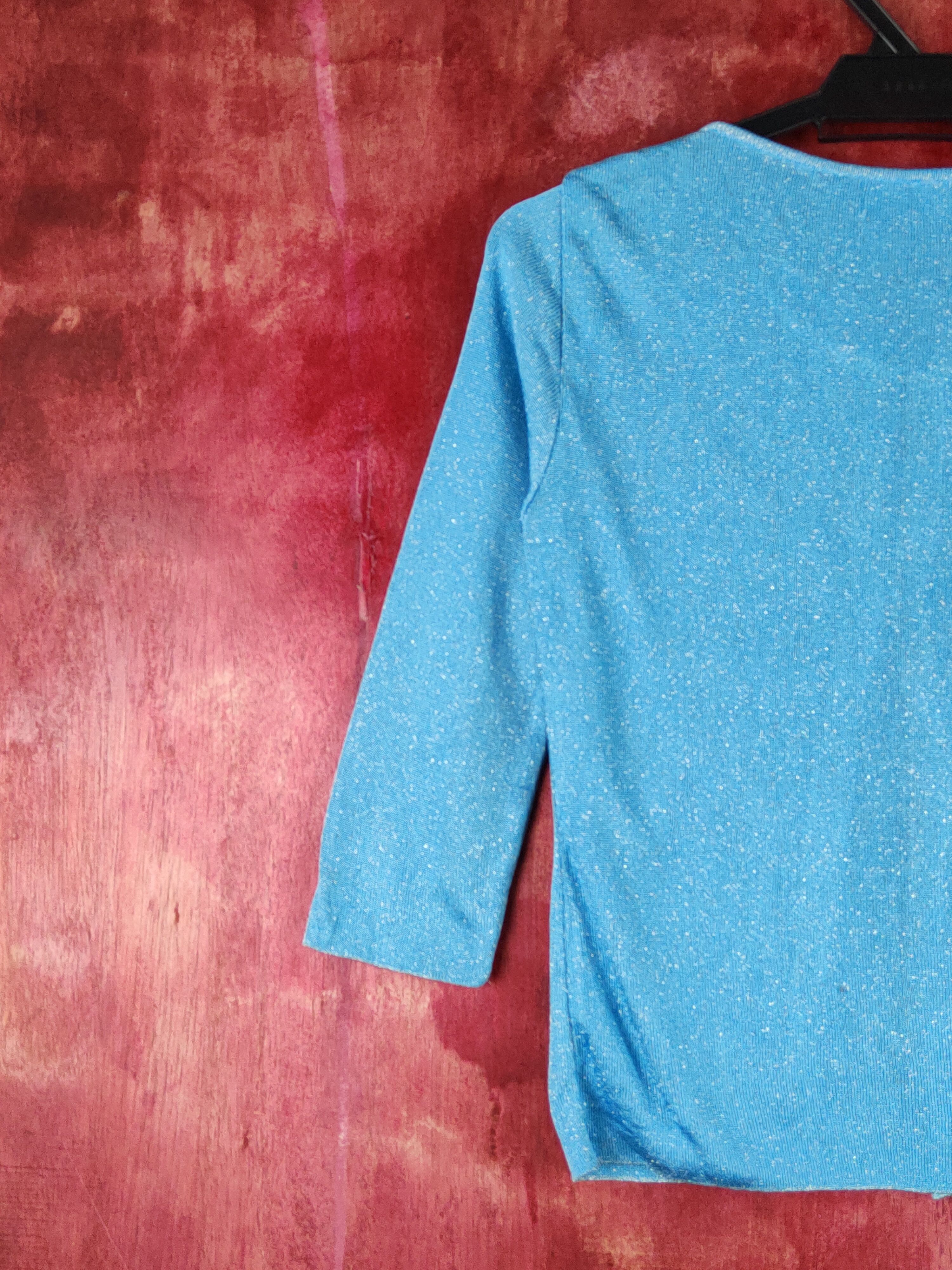 Japanese Brand Coup de Chance Light Blue Knitwear Cardigan #S1221 Size XS / US 0-2 / IT 36-38 - 9 Thumbnail