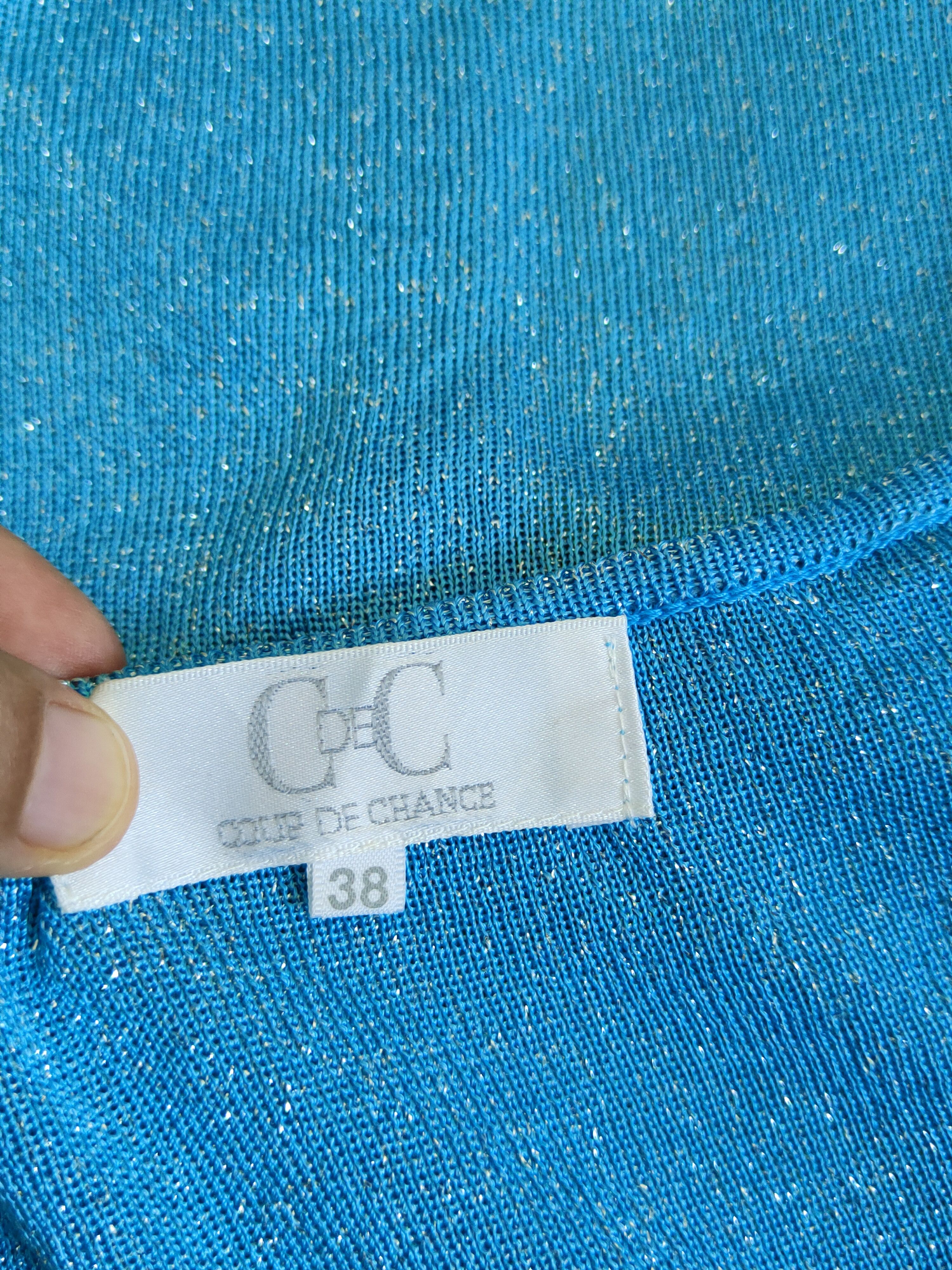 Japanese Brand Coup de Chance Light Blue Knitwear Cardigan #S1221 Size XS / US 0-2 / IT 36-38 - 12 Thumbnail