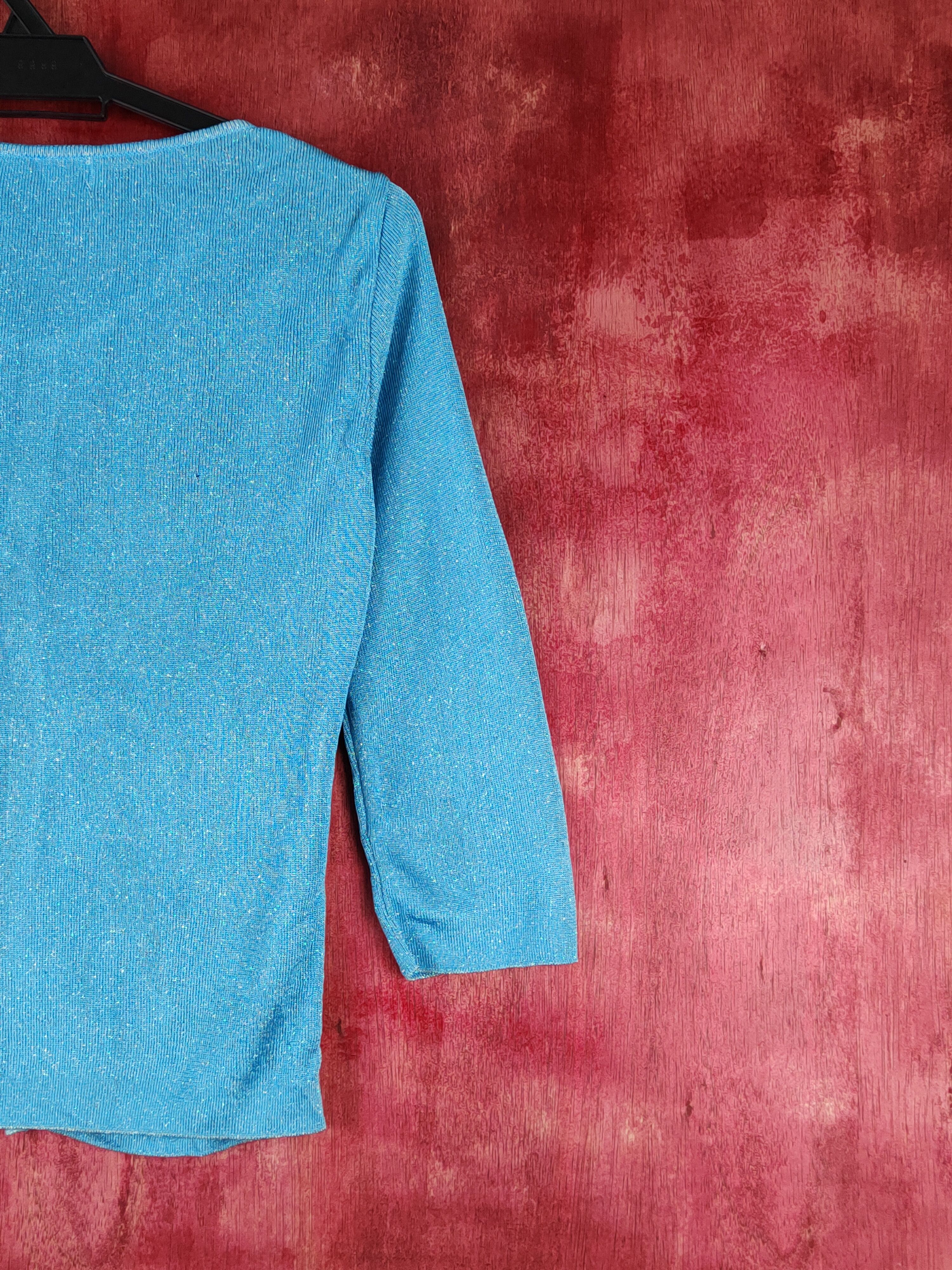 Japanese Brand Coup de Chance Light Blue Knitwear Cardigan #S1221 Size XS / US 0-2 / IT 36-38 - 10 Thumbnail