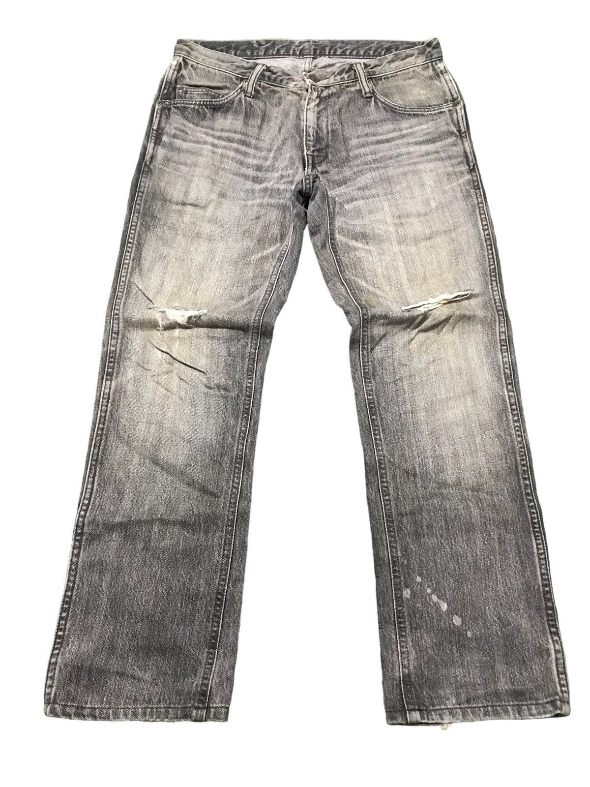 image of Vintage Blue Blue Japan X Iron Heart X Hr Market Denim Jeans in Grey, Men's (Size 32)