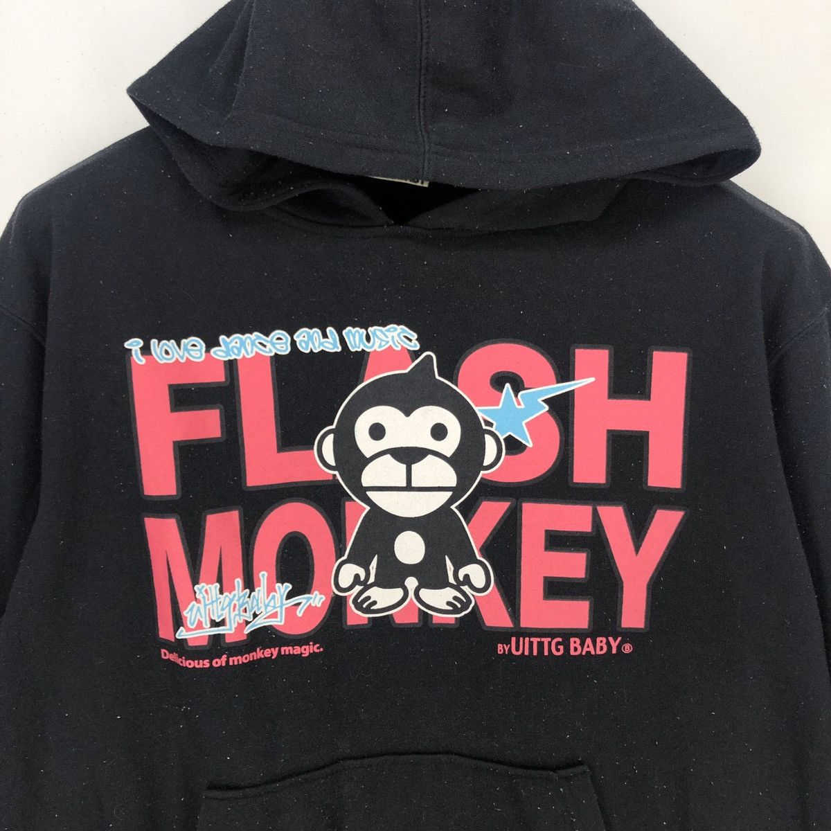 Japanese Brand UITTG BABY Hoodie Pullover #1366-48 Size US L / EU 52-54 / 3 - 2 Thumbnail