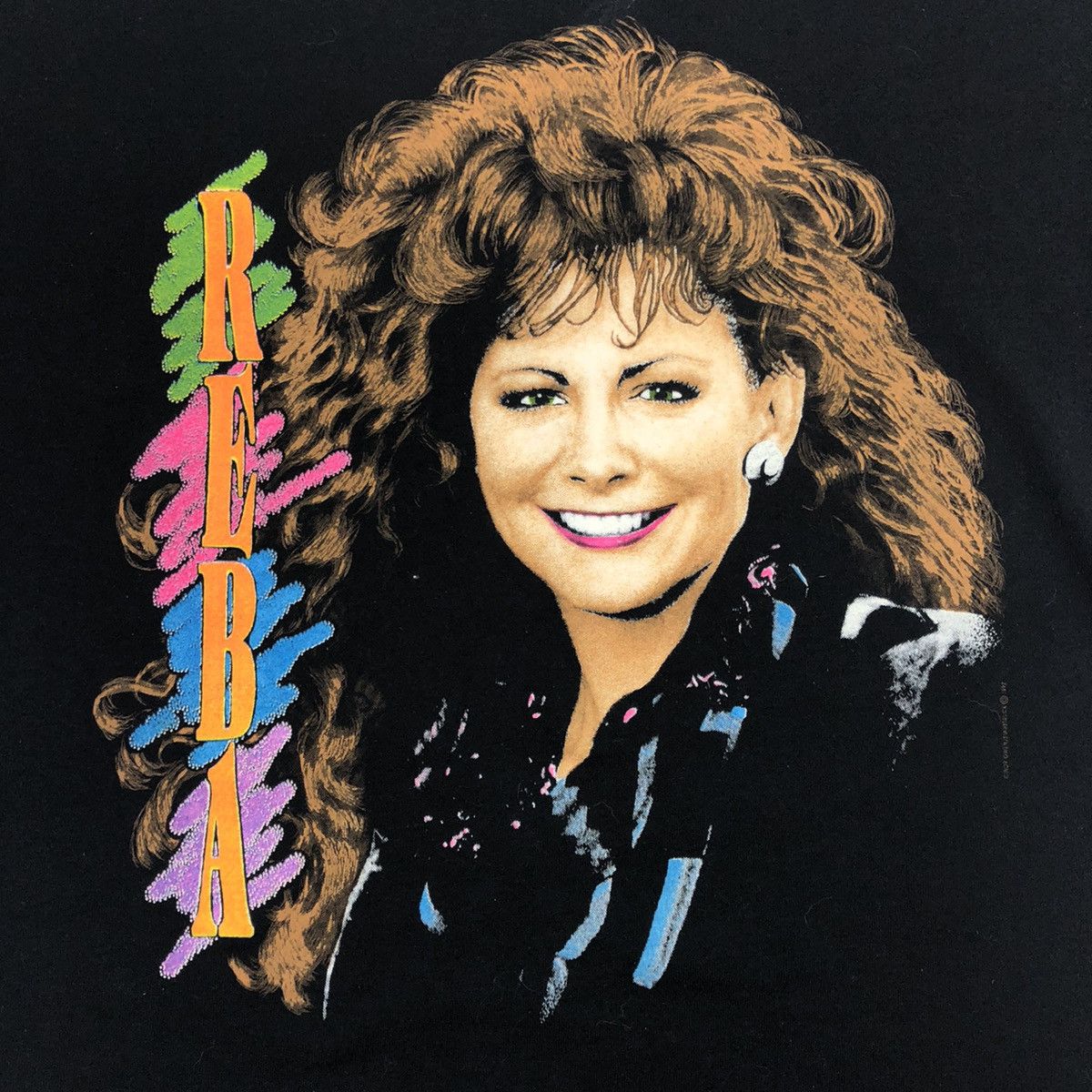 Vintage Vintage 90s Reba Country Music Single Stitch T-Shirt Size US S / EU 44-46 / 1 - 2 Thumbnail